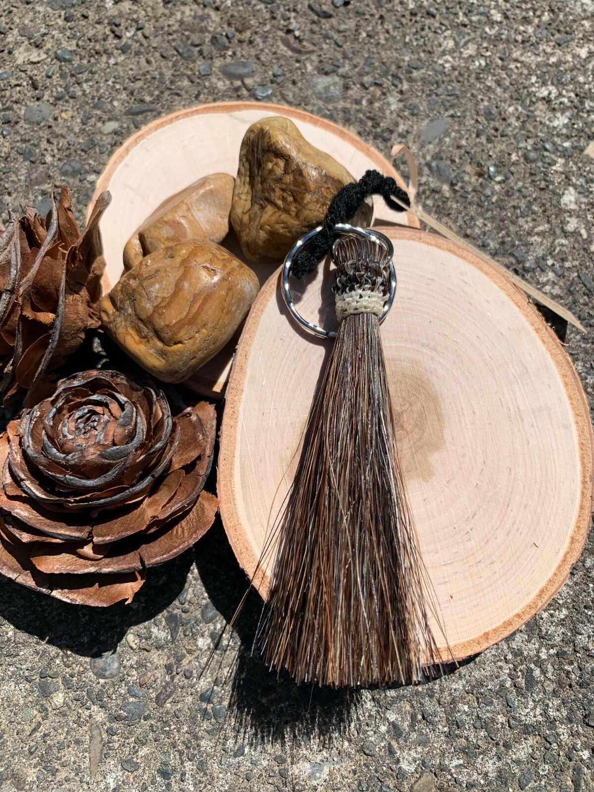 Cowboy Collectibles Horse Hair Tassel Key Chain, Zipper Pull, Decoration - NEW