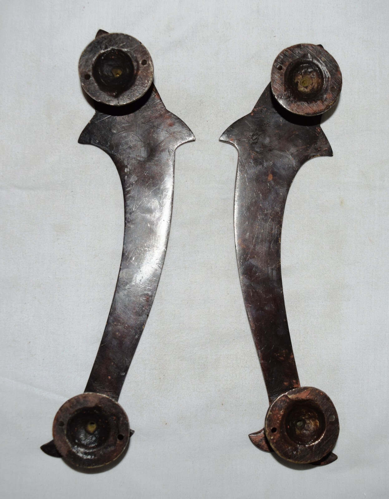 Antique Fish Shaped Pair Door Handle Restaurant Pulls Brass Handmade Finish OP3