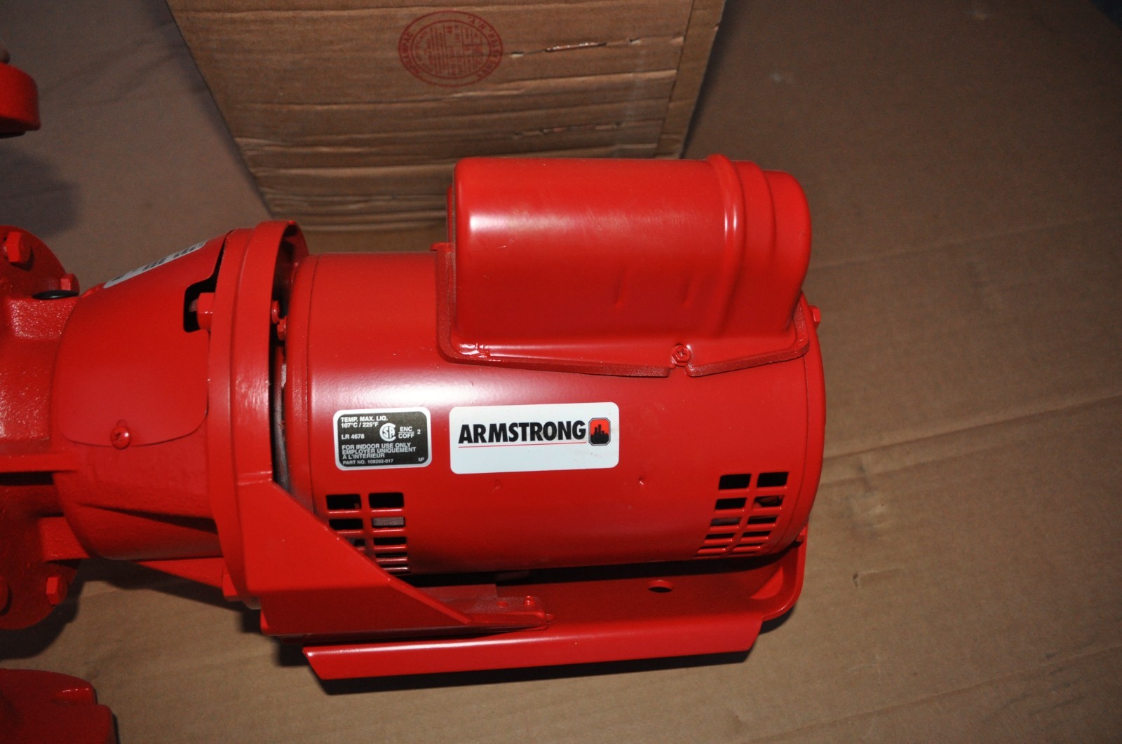 Armstrong CIRCULATOR PUMP 106284MF-132 1/2 HP 3" FLANGE HYDRONIC S-55 NEW
