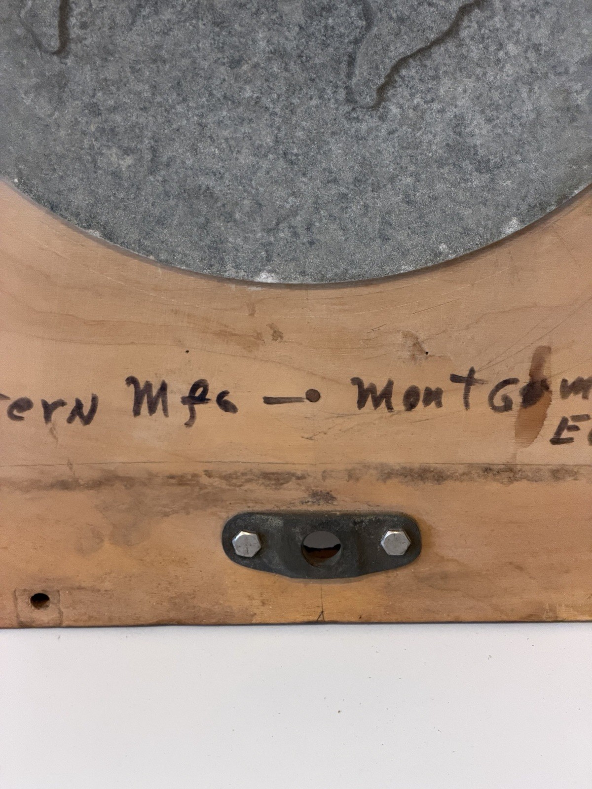 Mid Century Industrial Foundry Mold Wall Art Globe Earth Architectural Element