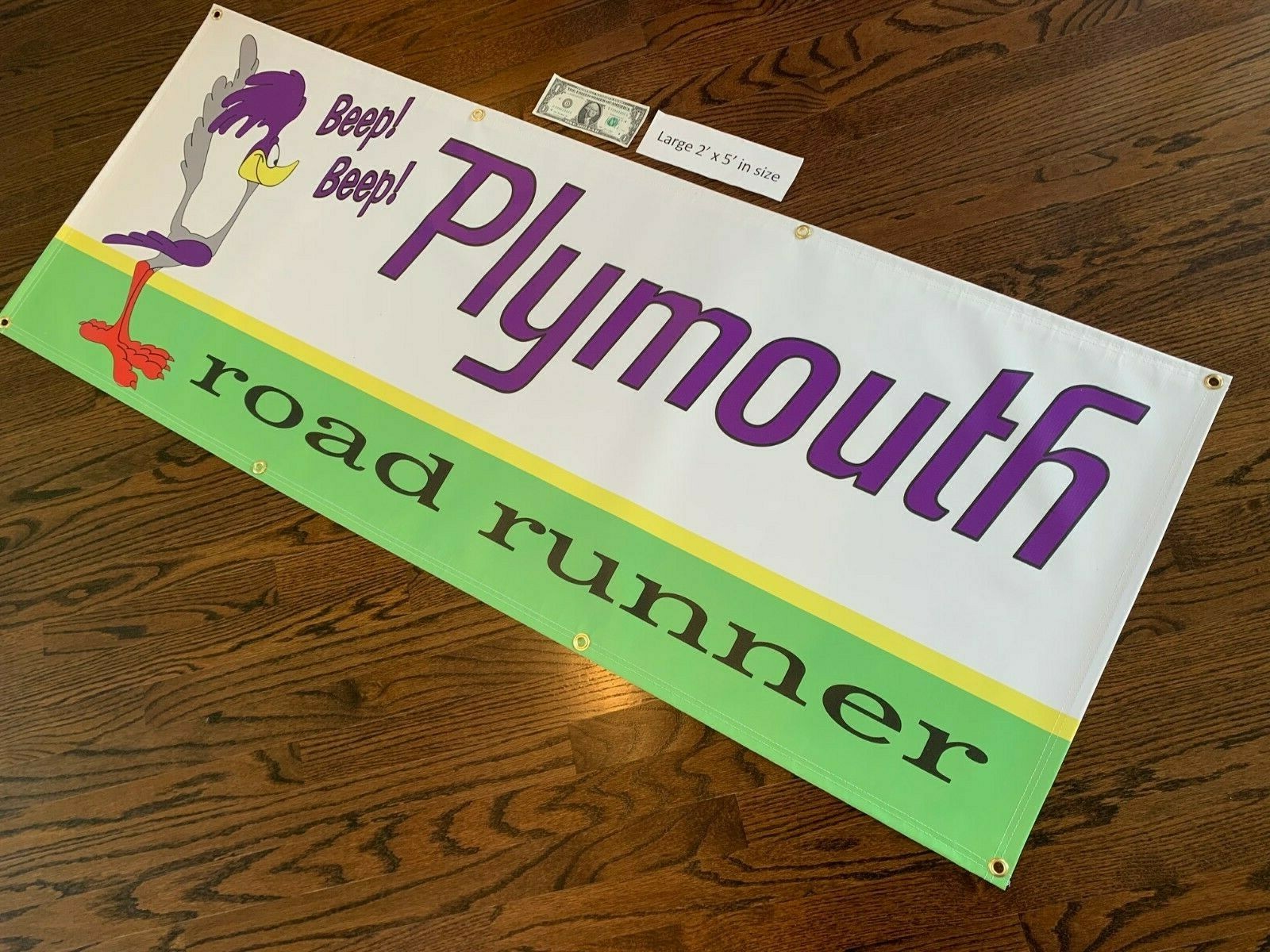 PLYMOUTH ROAD RUNNER Garage Banner Sign (Large 2'x5')