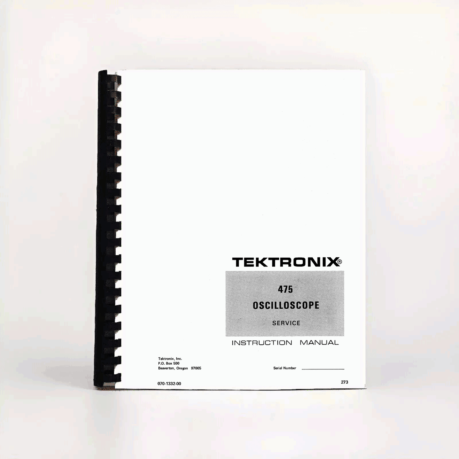 Tektronix 475 Oscilloscope Service  Manual with Schematics