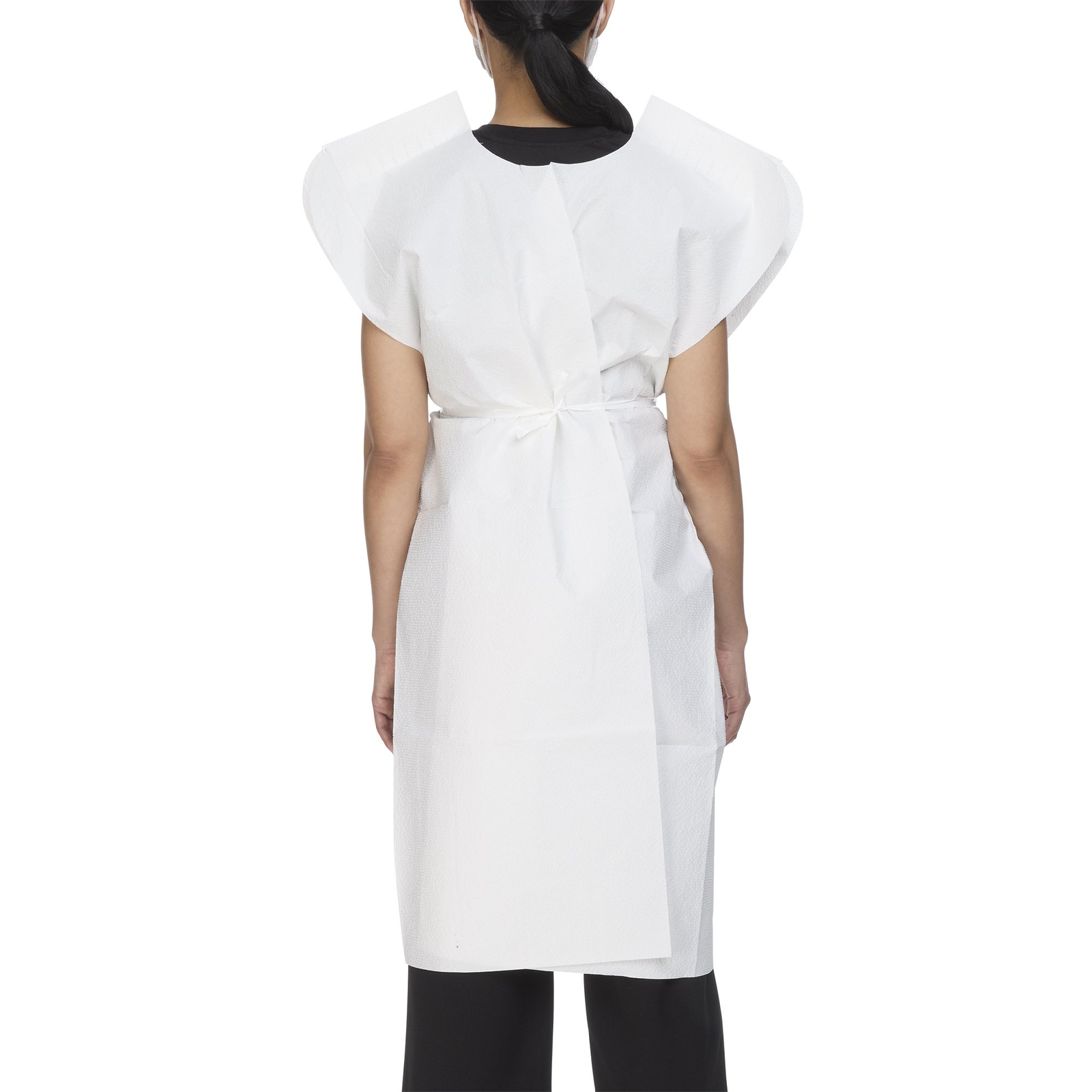 McKesson Disposable Adult Tissue-Poly Exam Gown One Size Fits Most 50 Ct