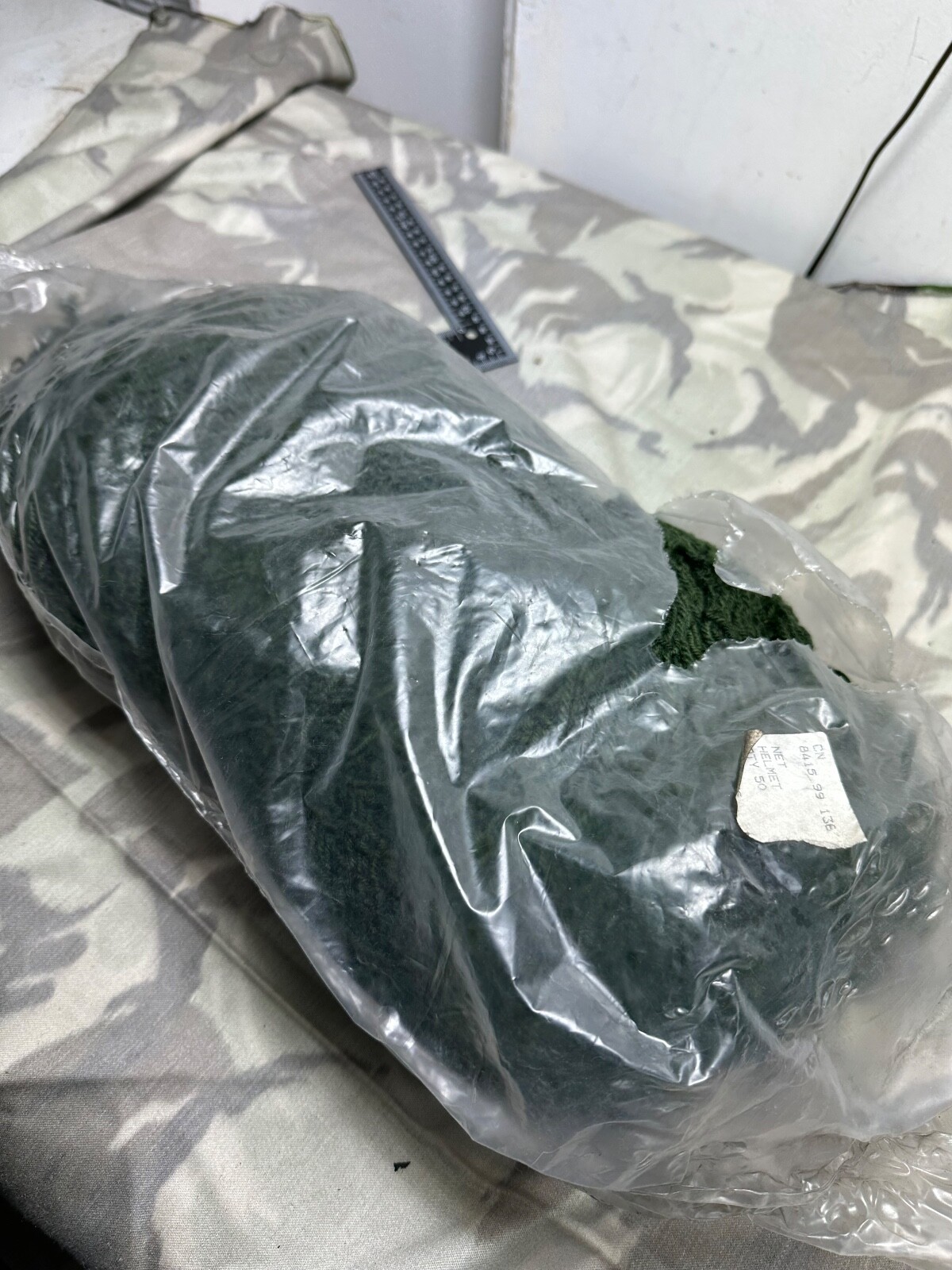 Original British Army Mk2 Mk3 Mk4 Camouflaged Helmet Net- New Old Stock Unissued