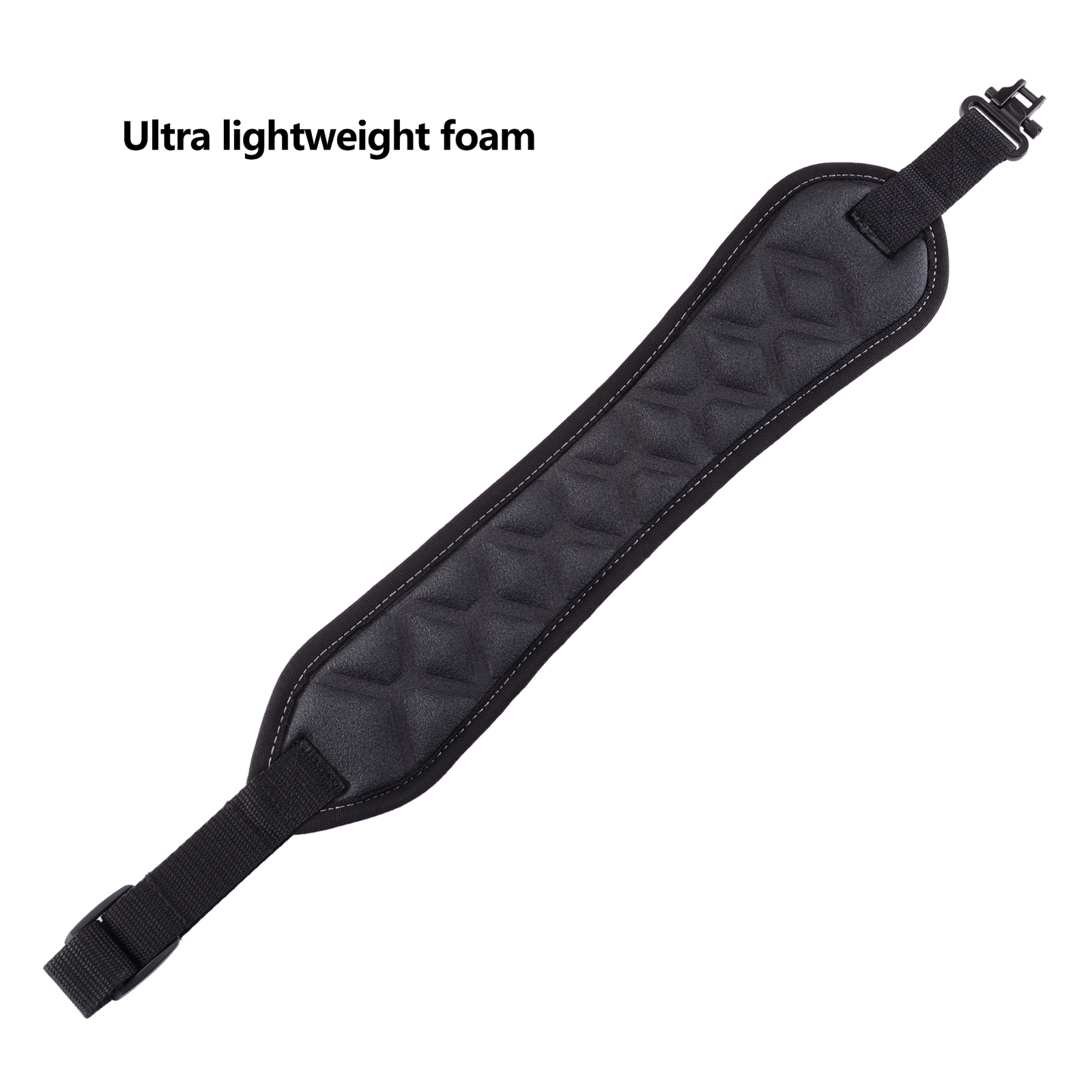 Black 2 Point Gun Sling with Shoulder Padding & Swivel Alloy Length Adjuster