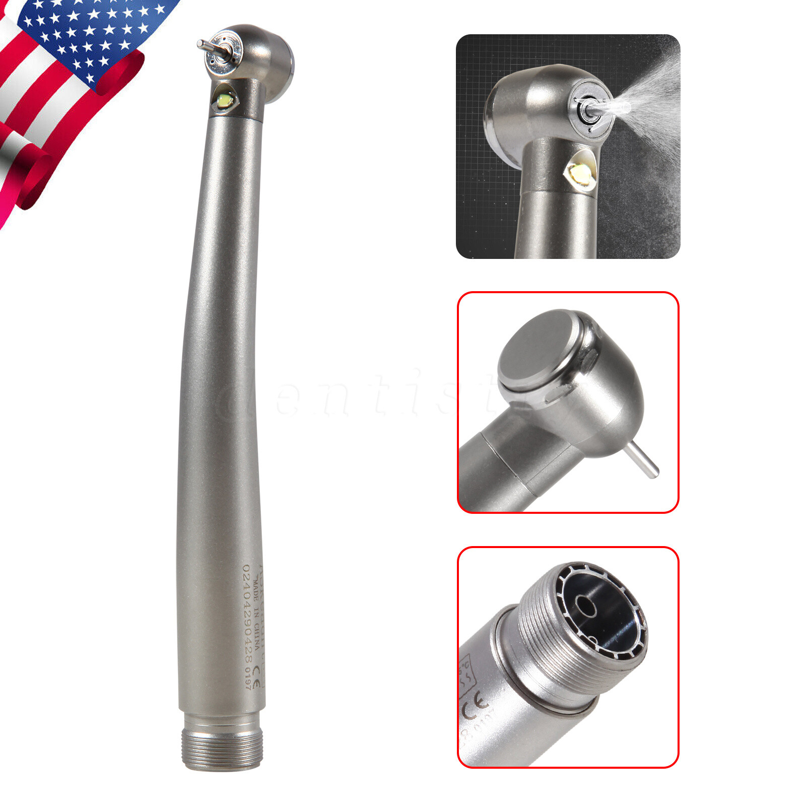 Turbina LED 2/4 orificios con pieza mano de alta velocidad dental NSK Style