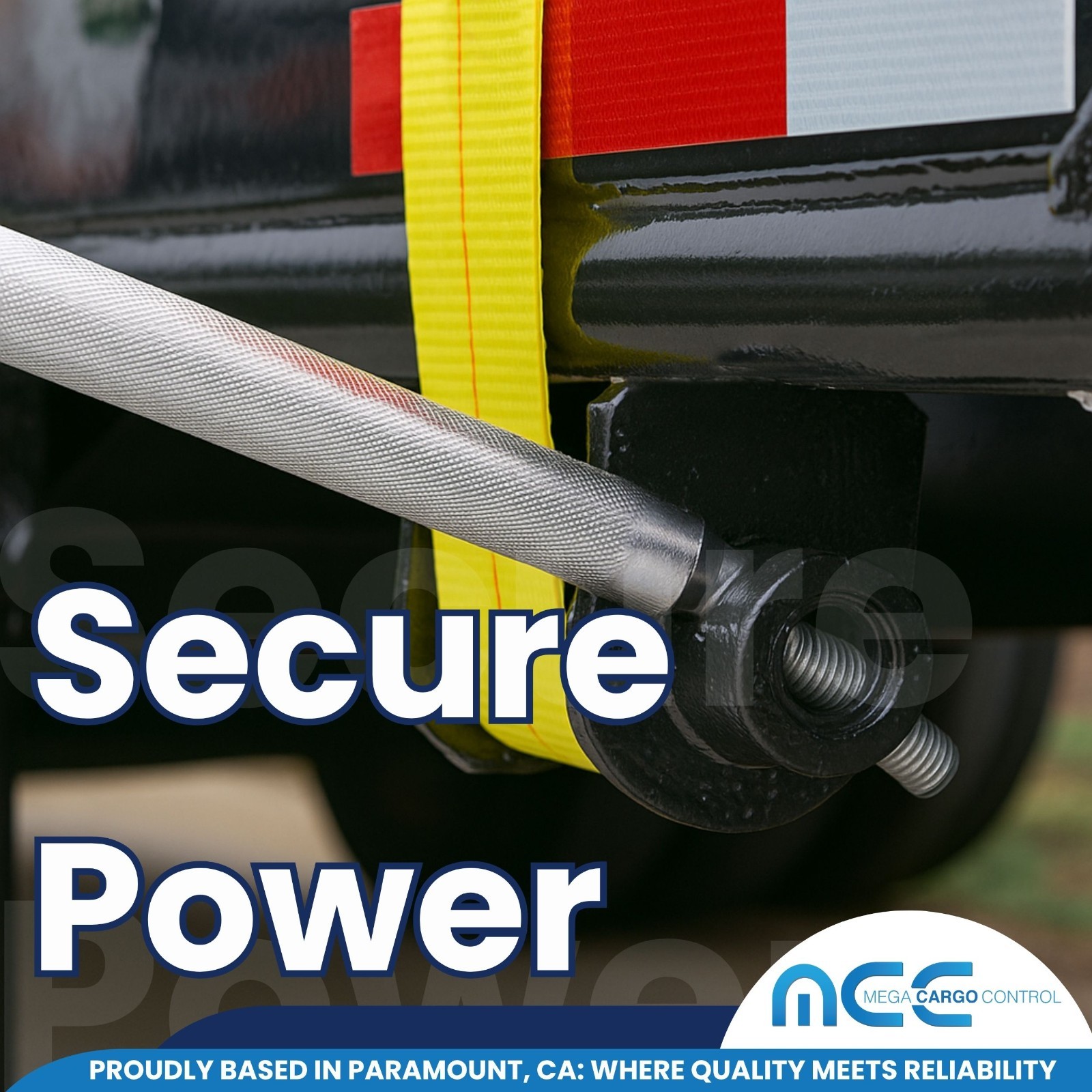 1 Pack Chrome 35" Combination Winch Bar for Flatbed Trailer Tie Down Strap