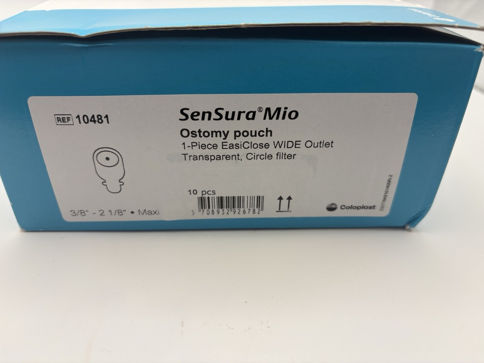 SENSURA MIO OSTOMY POUCH DRAINABLE 11 IN MAXI 1PC SYSTEM 3/8–2 1/8 STOMA 10CT