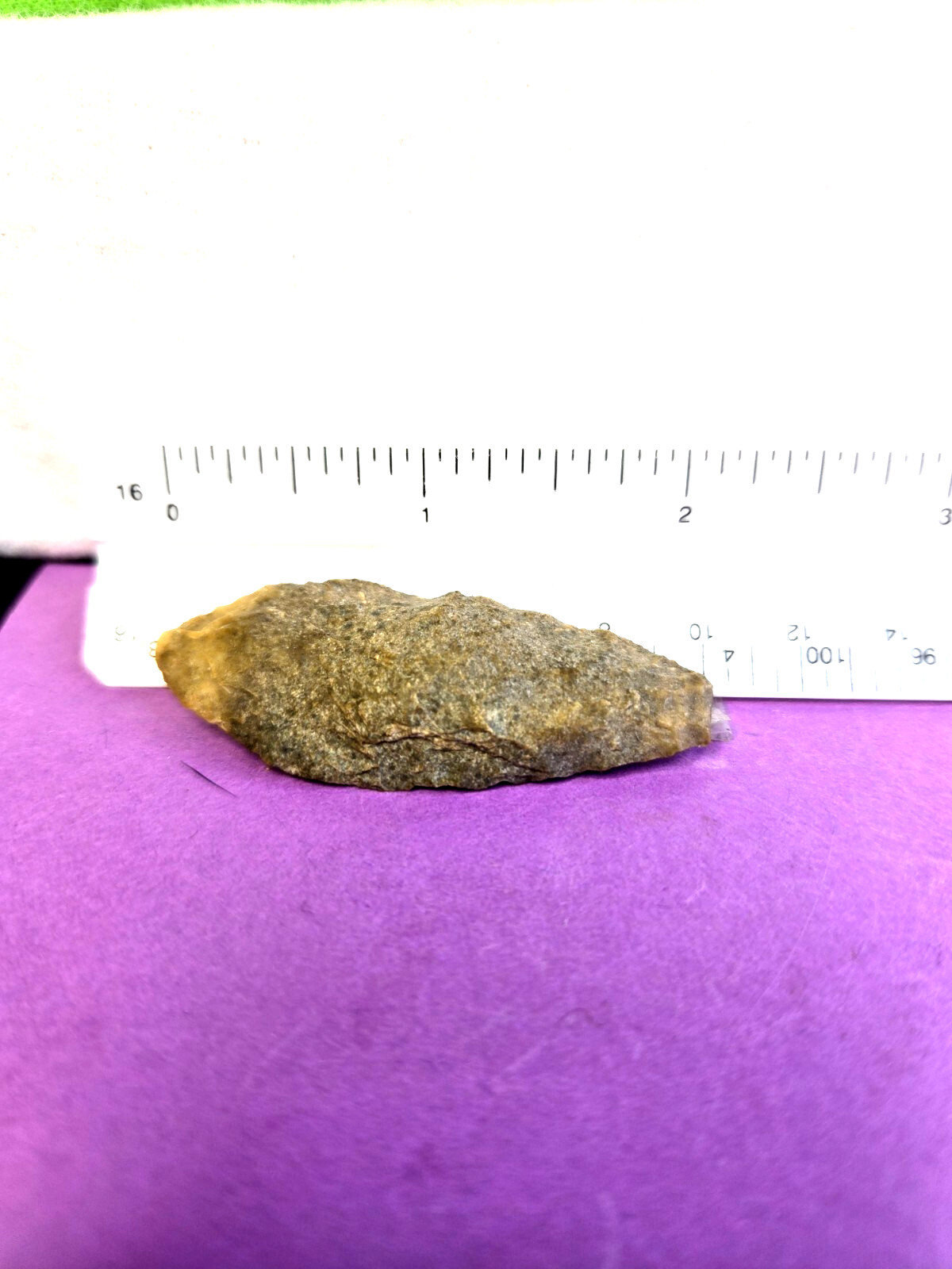Artifact Great colored Paleo Hell Gap point from Harris co Tx.