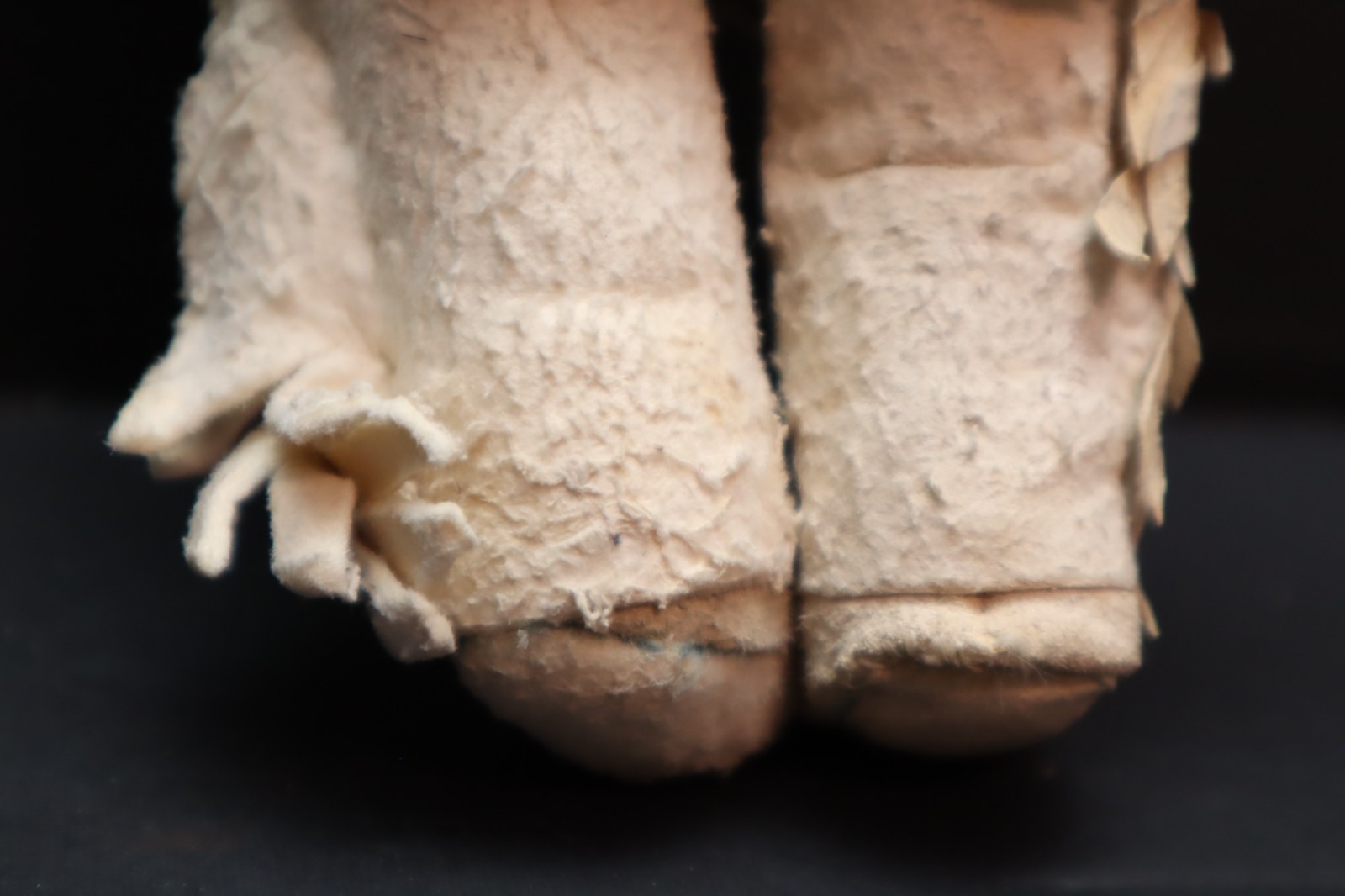 Antique NATIVE AMERICAN SIOUX Indian Beaded Apple head Leather Hide Doll 7" Tall