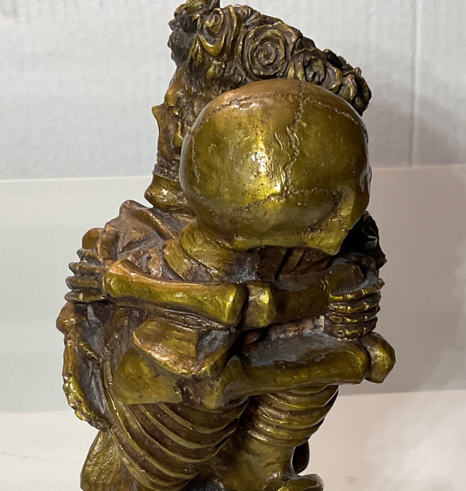 Love Never Dies Gothic Skeleton Marble Cinco de Mayo Decor