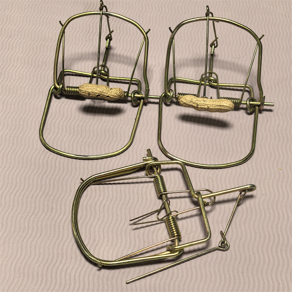 3pcs Small Animals Catch Traps Mouse Trap Spring Trapt Rodent for Rat Rabbit