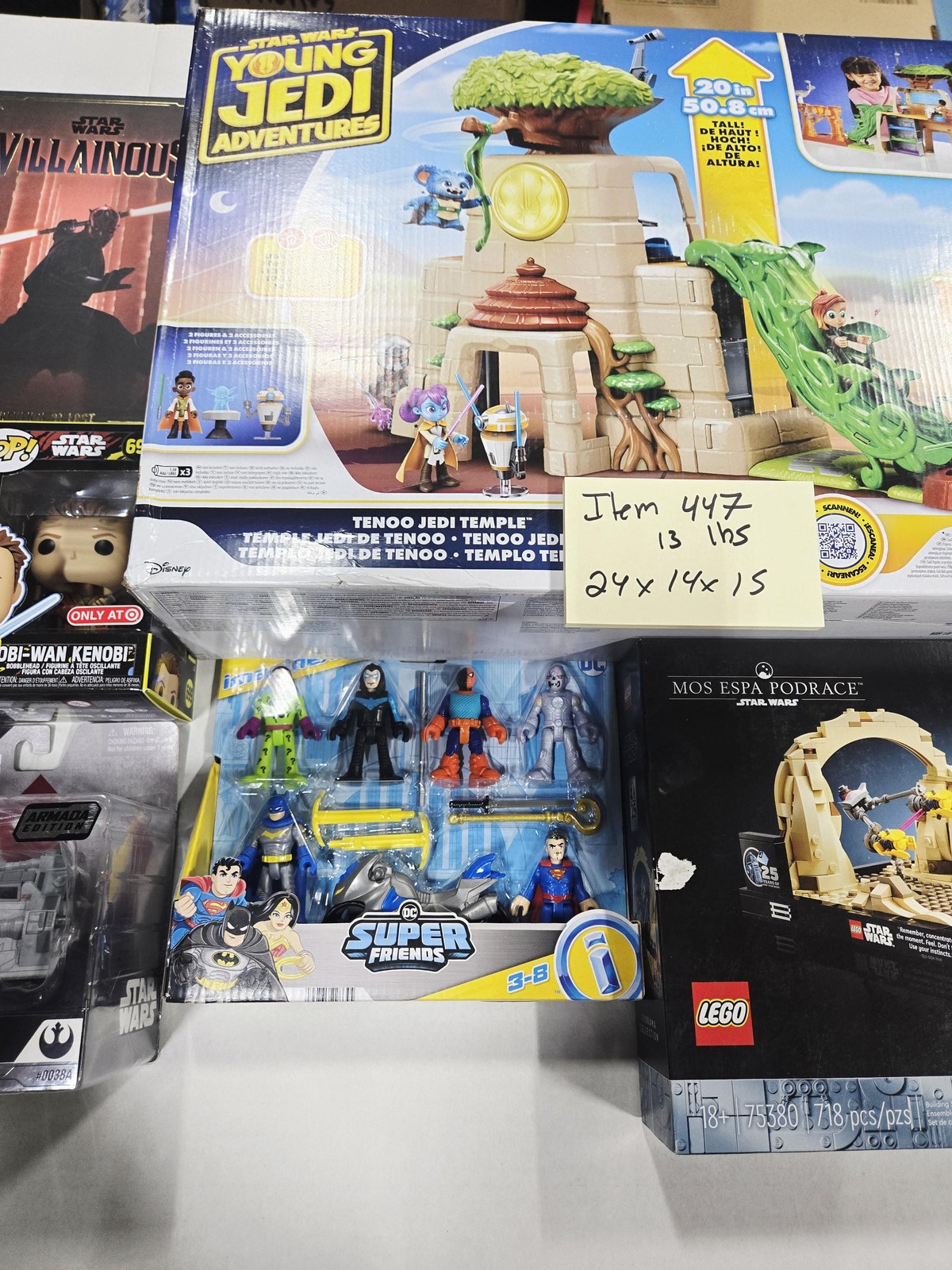 Star Wars Young Jedi LEGO Mos Espa Villainous DC Super Friends Toy Figure Lot