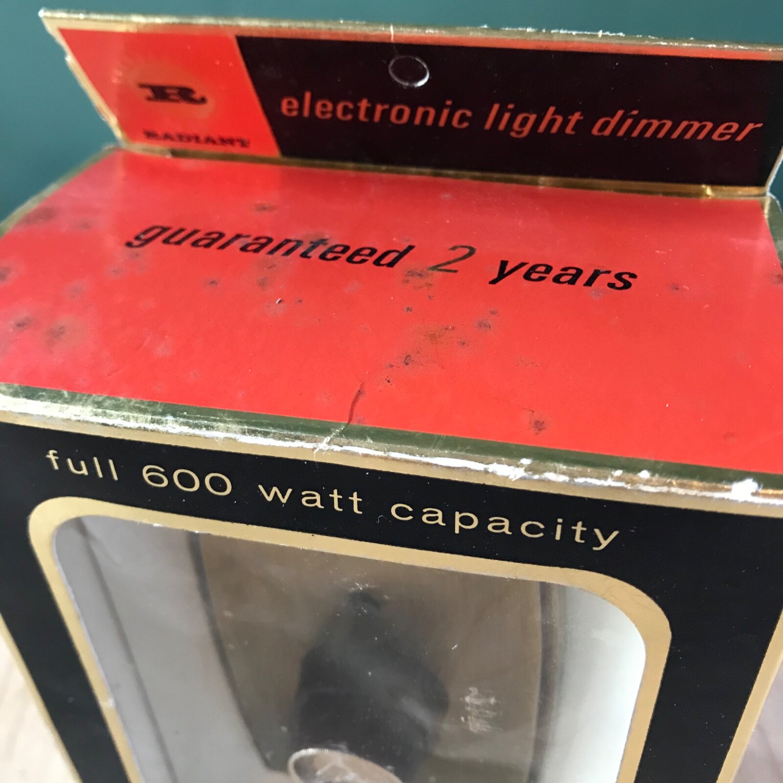 Classic MCM Atomic Age LIGHT DIMMER WALL SWITCH Radiant Pathé RETRO HOME THEATER