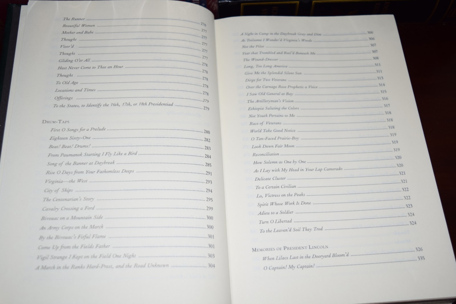 Leaves of Grass by Walt Whitman New Leather Bound Collectible Hardcover Gift