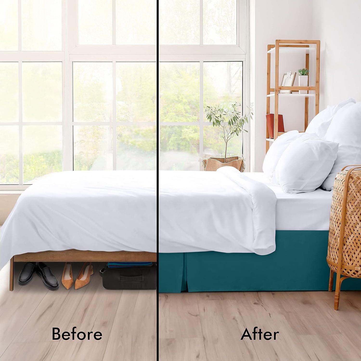 Drop Bed Skirt Pleated Dust Ruffle Hotel Quality Bed Skirt Utopia Bedding