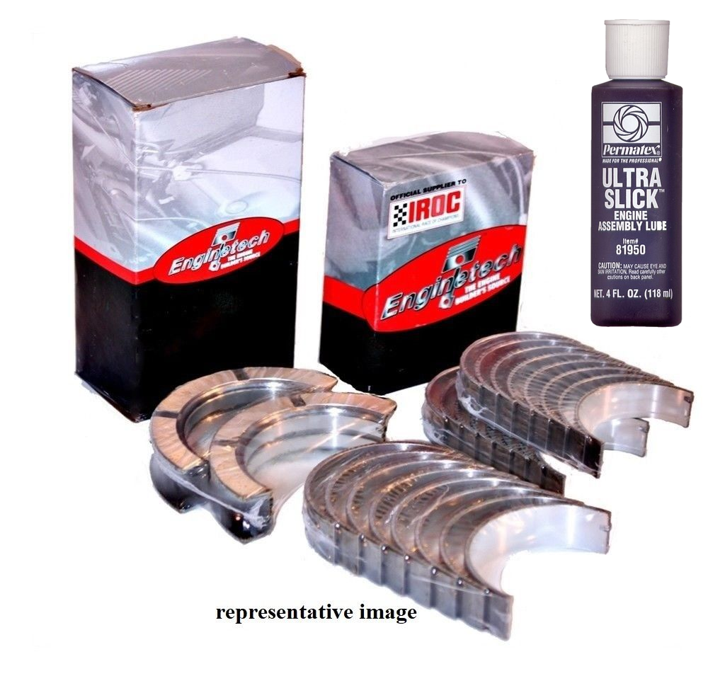 Stock Main & Rod Bearings Set w Ultraslick Lube for Chevy Gen III IV LS Engines