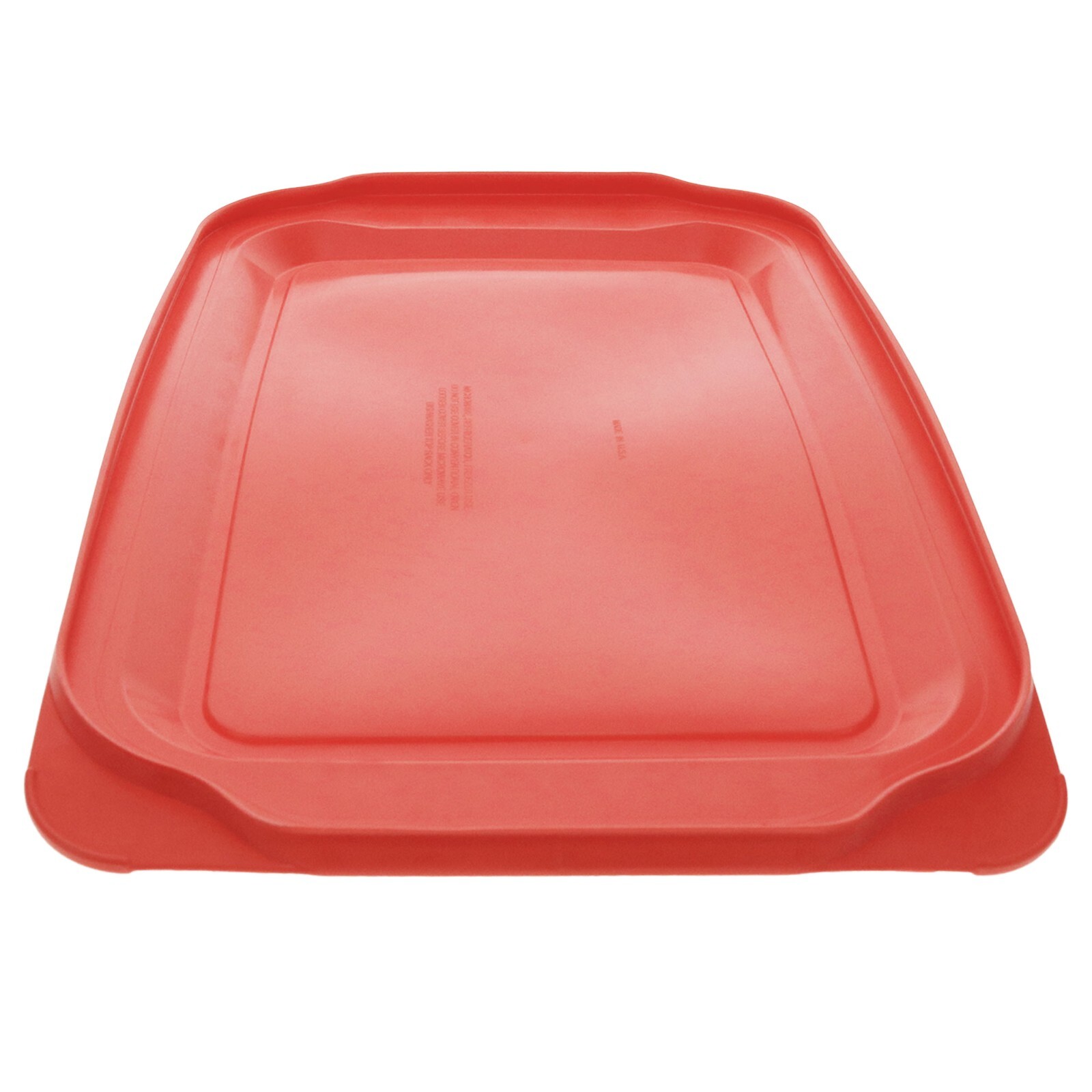 Pyrex 234-PC 4Qt Plastic Rectangular Red Replacement Lid Cover for Glass Dish