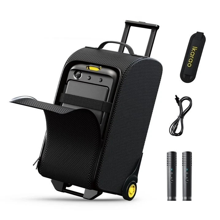 Ikarao Break X1 Karaoke Machine and Luggage Bundle