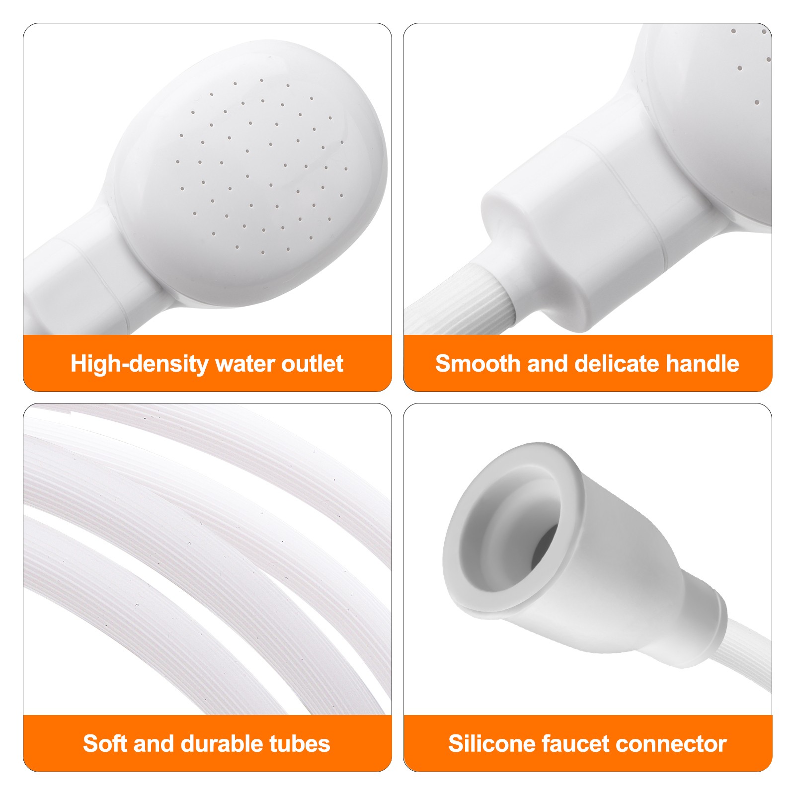 3.6ft Portable Handheld Shower Head Sink Hose Faucet Sprayer for Pet Baby Bath