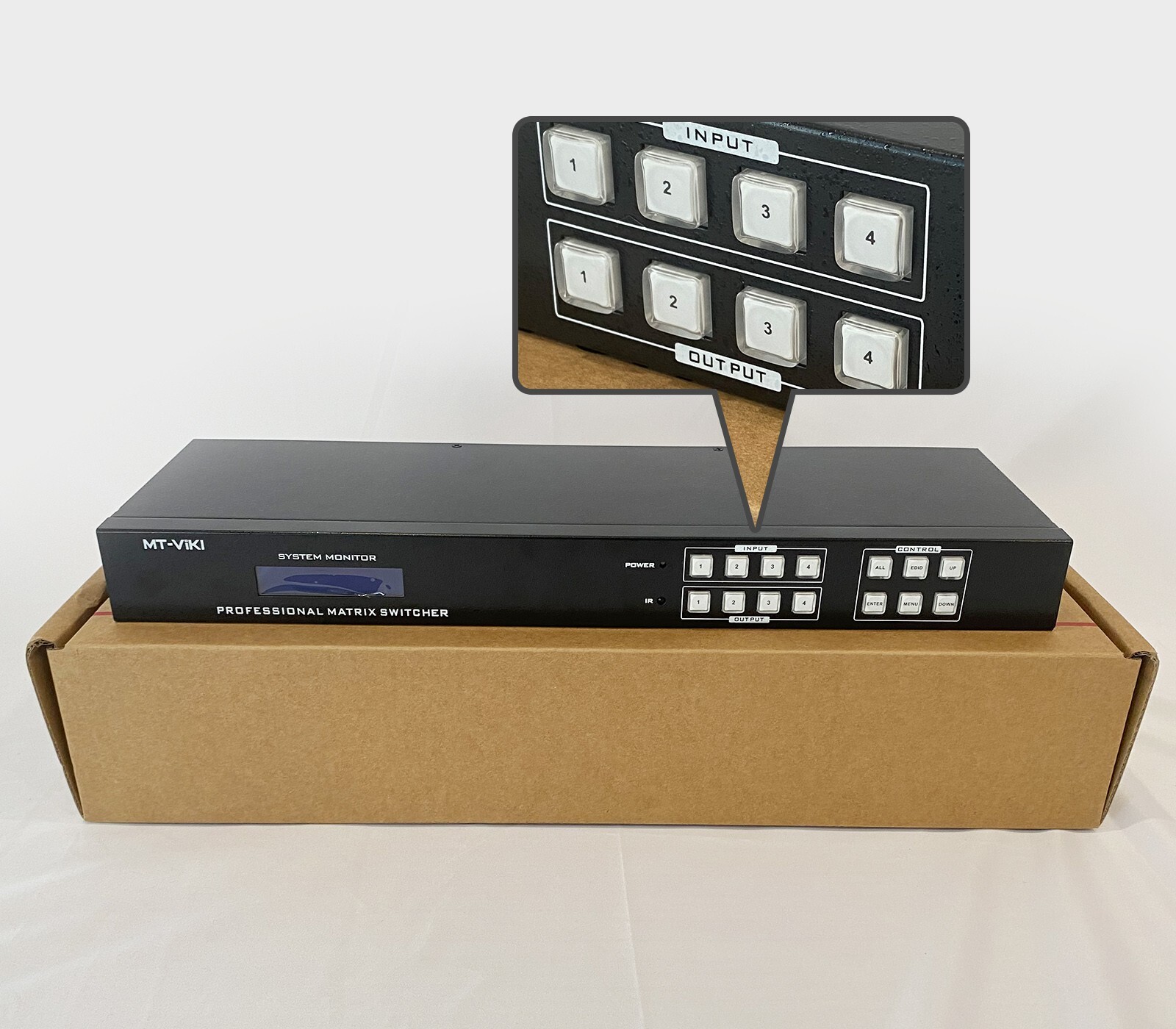 MT-VIKI 4K 30hz HDMI Matrix 4x4 4 in 4 out with Web GUI