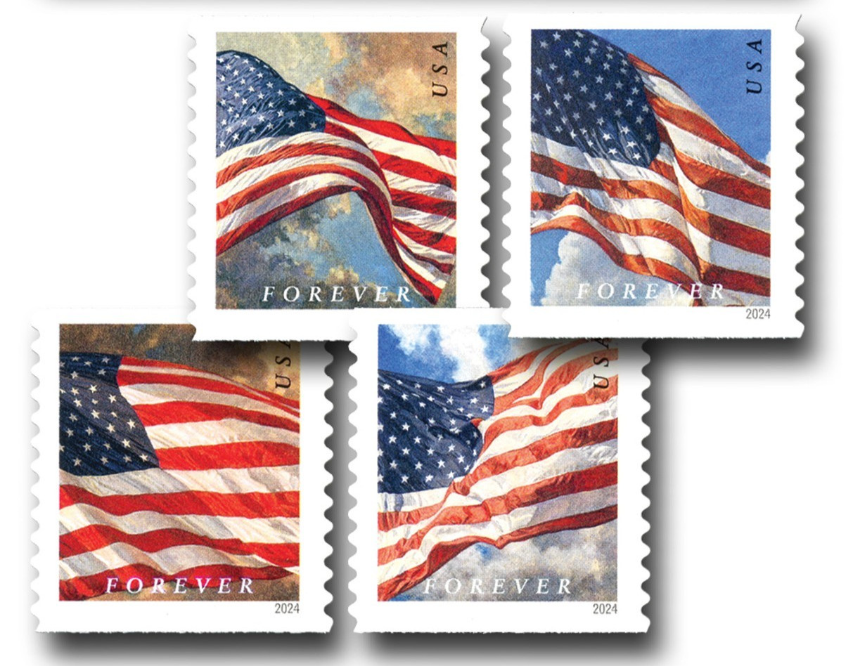 50 US Flag Forever Postage Stamps