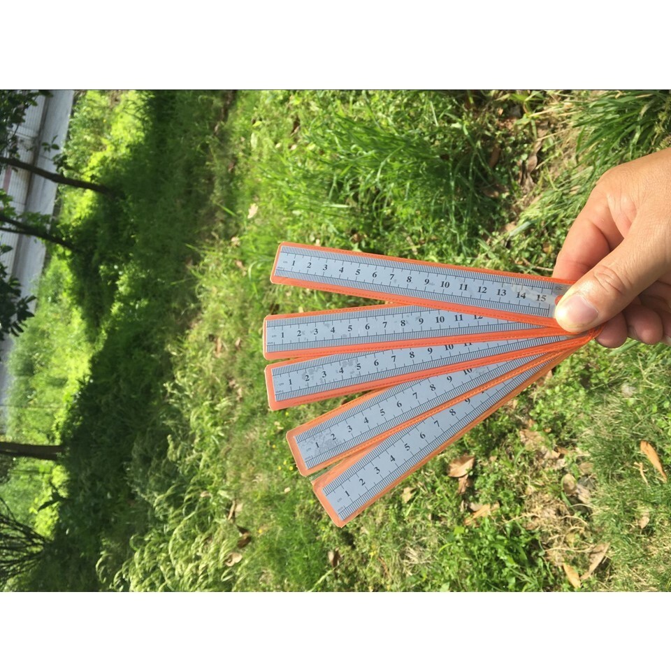 15cm/150mm/6" inch Stainless Steel Double Sided Ruler Metal Rule Metric Imperial