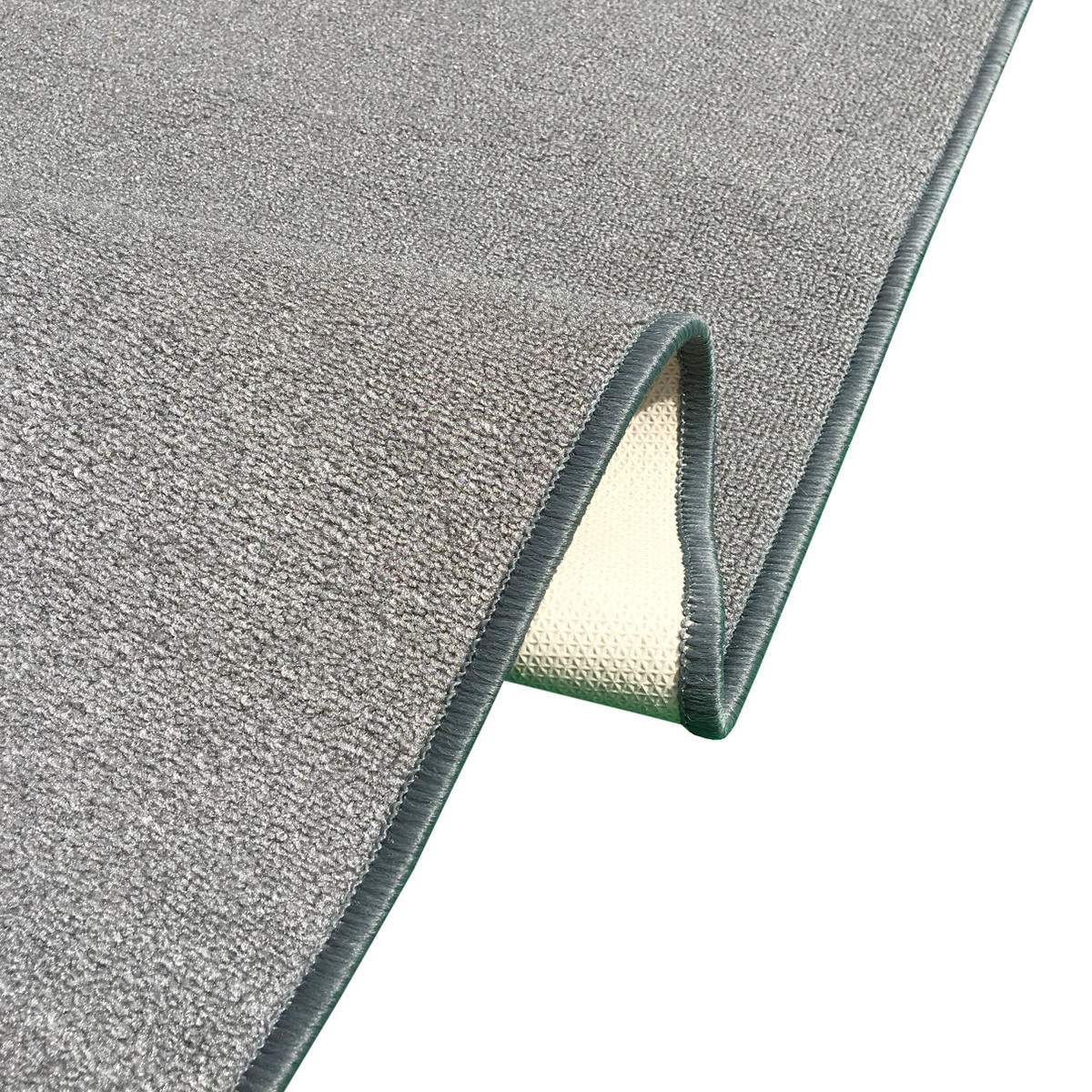 Custom Size SOLID GREY Stair Hallway Runner Rug Non Slip Rubber Back GRAY