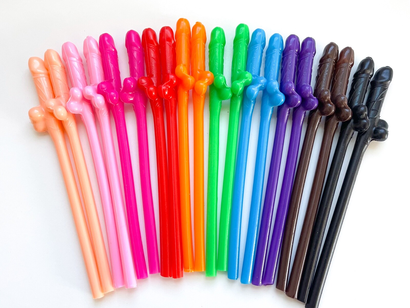 Novelty Penis Straws Bachelorette Party Supplies Decorations Dick Drinking Favor