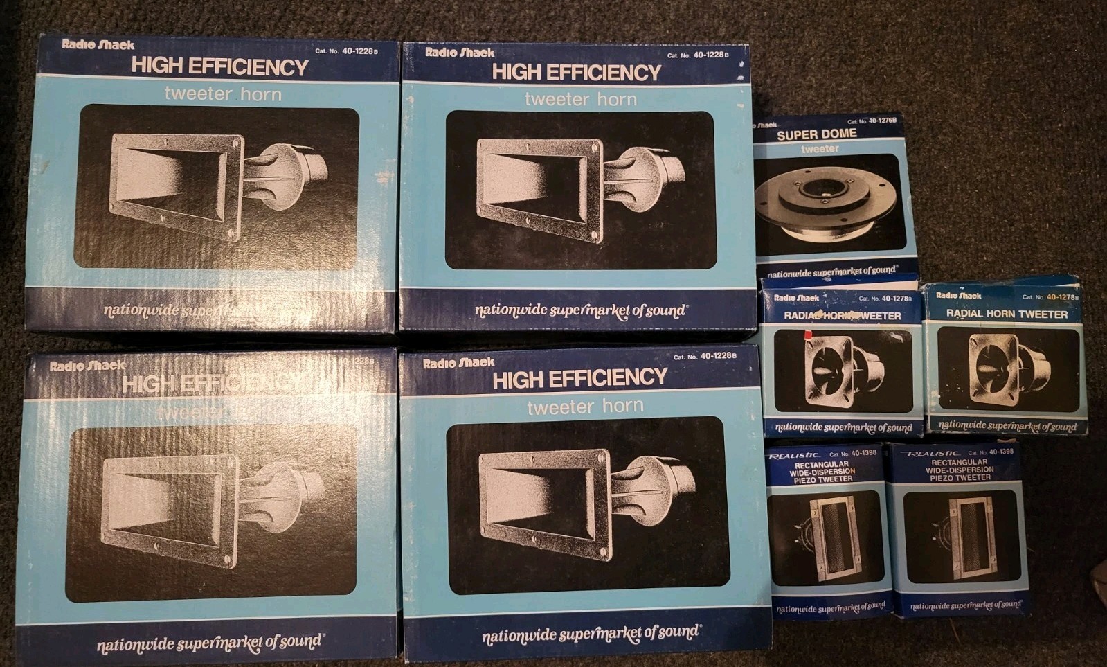 Lot NOS Radio Shack Radial Horn Tweeter High Efficiency Tweeter Horn  Super Dome