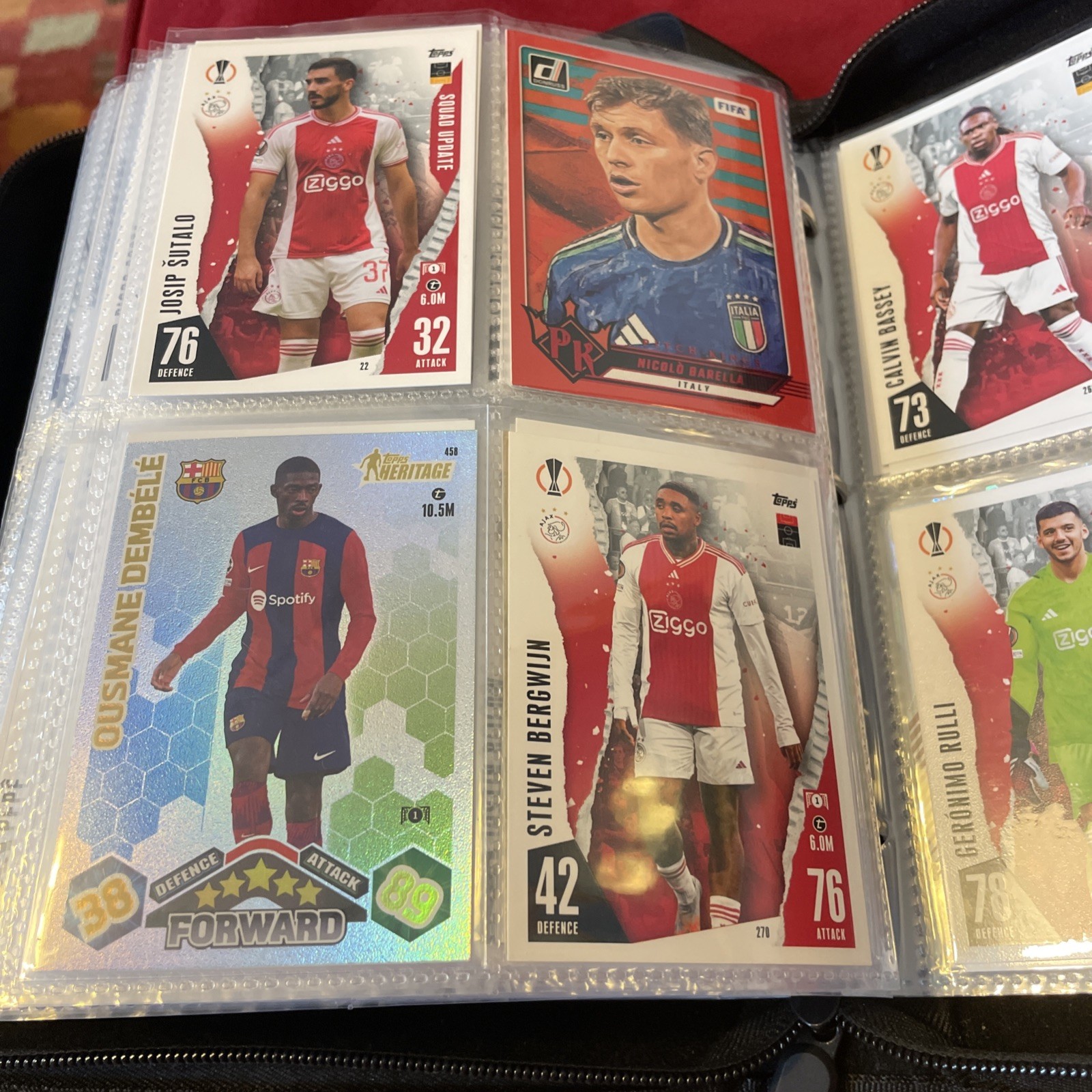 Huge Binder Full Of Soccer Cards! Panini, Topps, Many Holos And Special Cards!