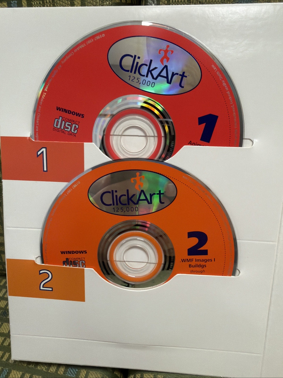 Clickart Deluxe Image Pak - CDS - 125,000 Images On 9 CD’s - Open Box - Windows