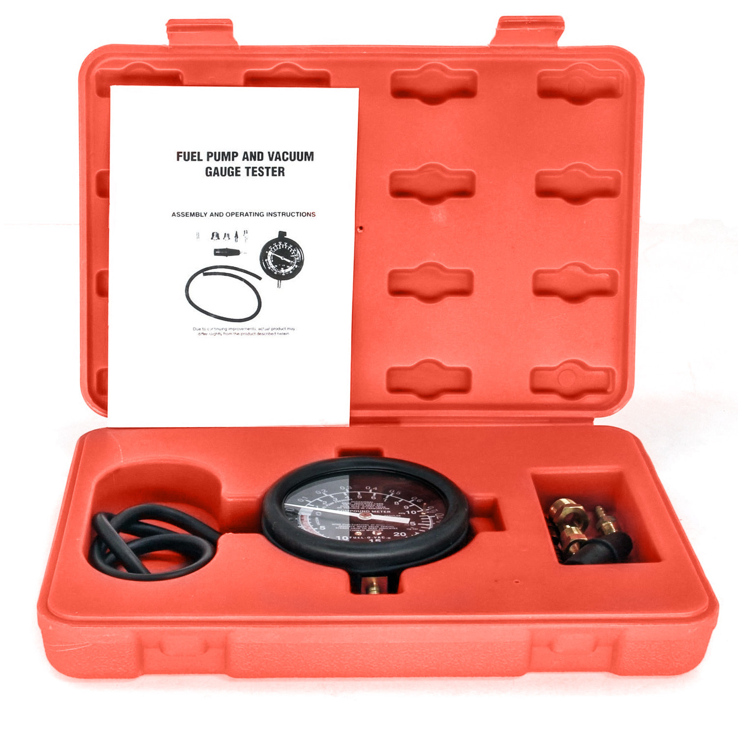 HFS(R) Carburetor Carb Valve Fuel Pump Pressure & Vacuum Tester Gauge Test Kit