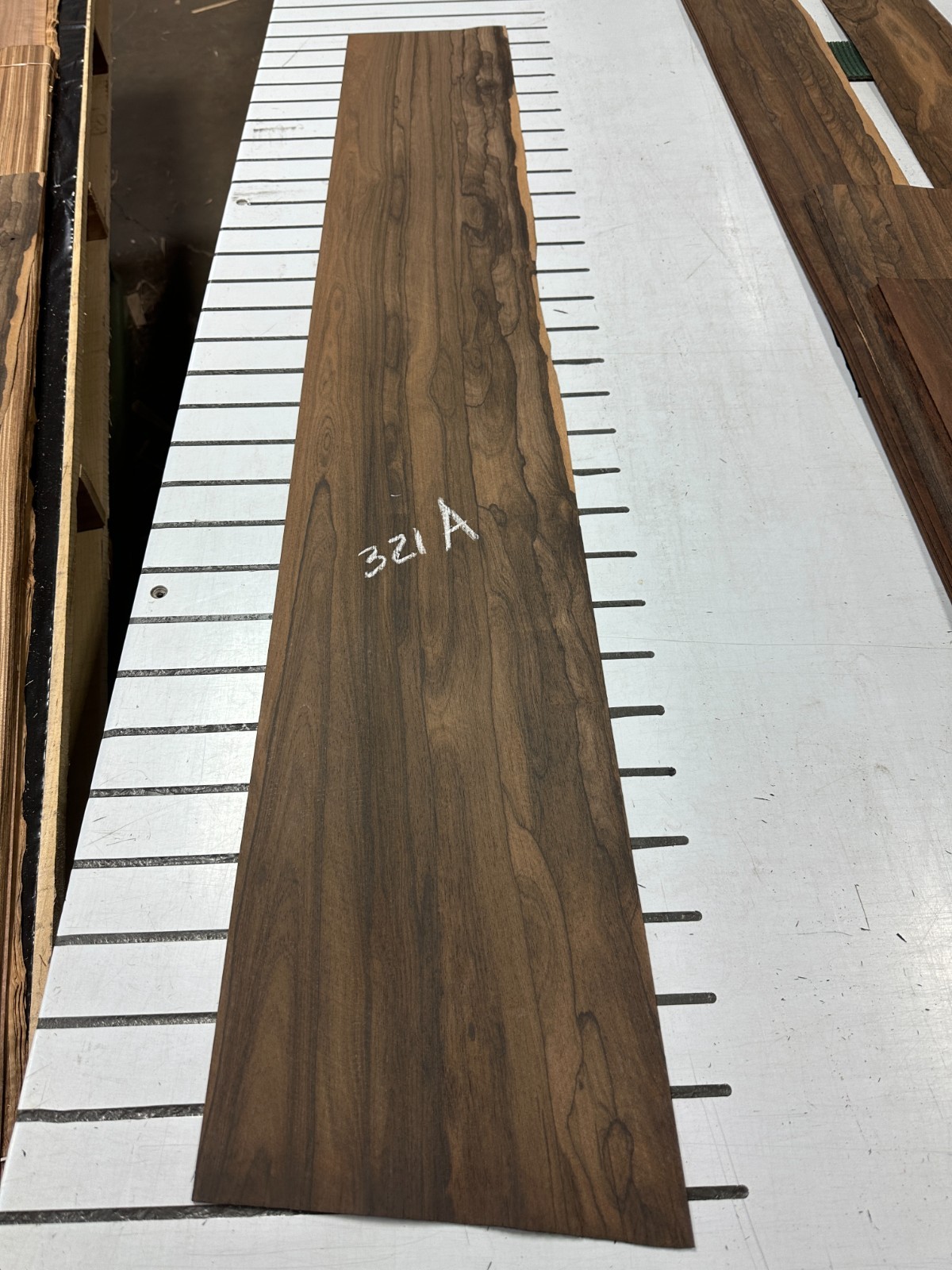 Ziricote Raw Wood Veneer 3 sheets 56'' x 9'' 321A