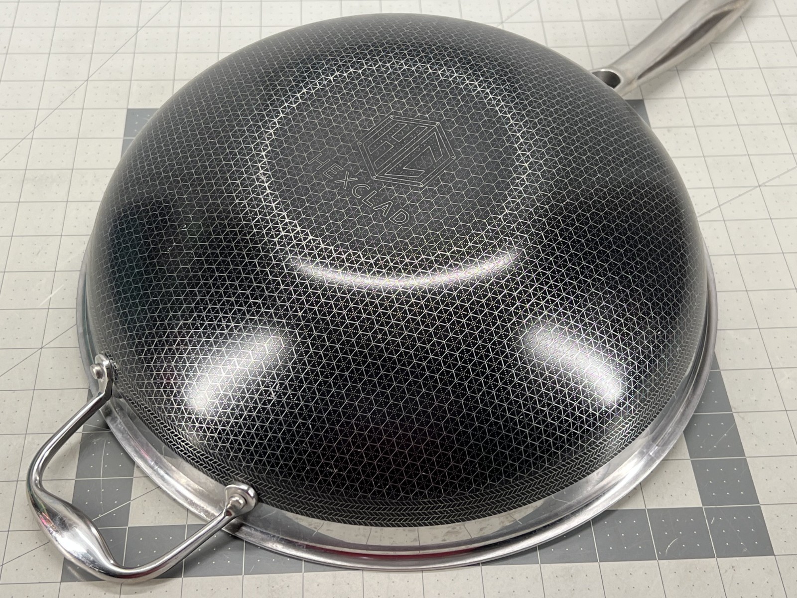 HexClad Hybrid Nonstick 12-Inch Wok Frying Pan (No Lid) - Used!