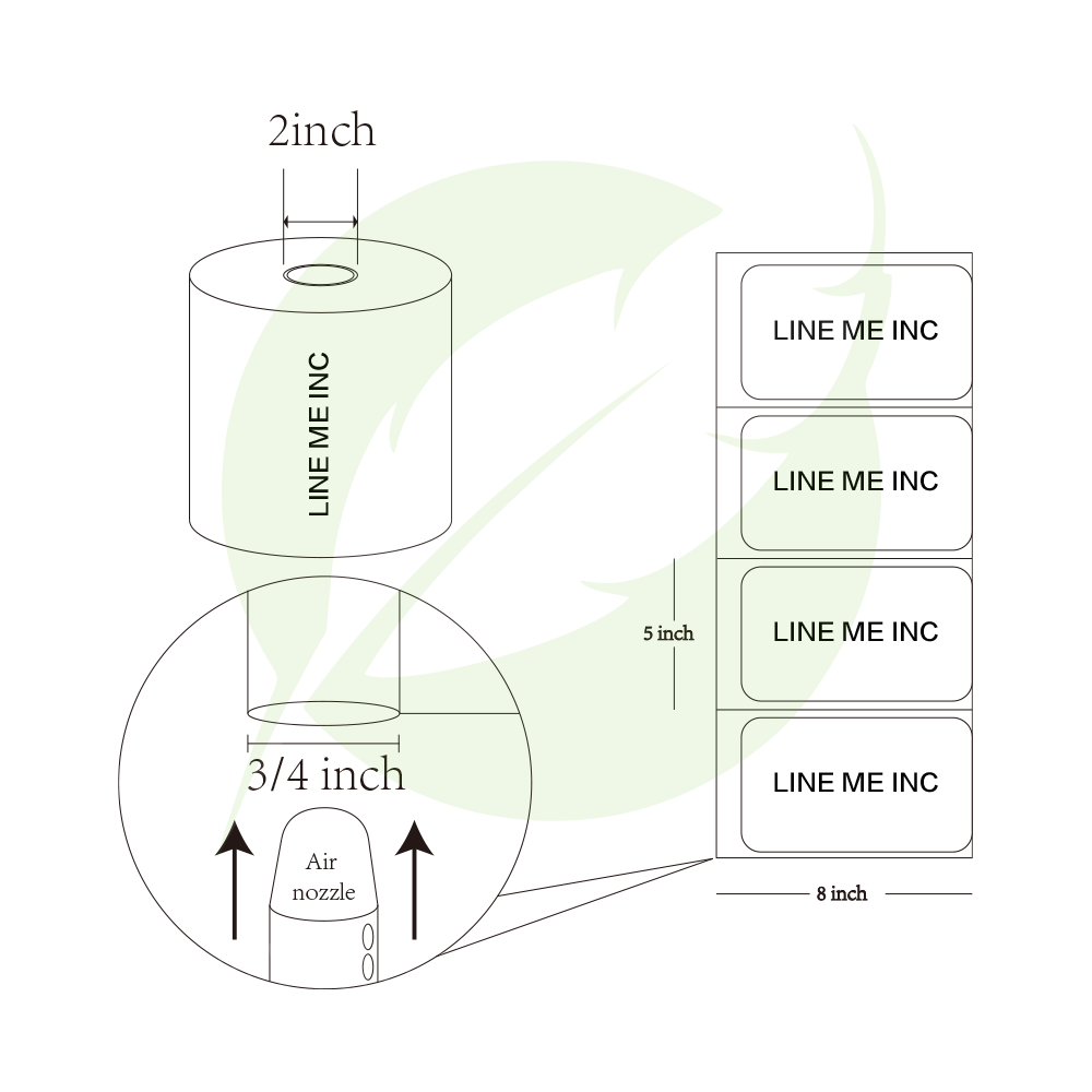 Heavy Duty Air Pillow Film Bubble Cushion Roll for Packaging 8×5″ 1650ft 5000pcs