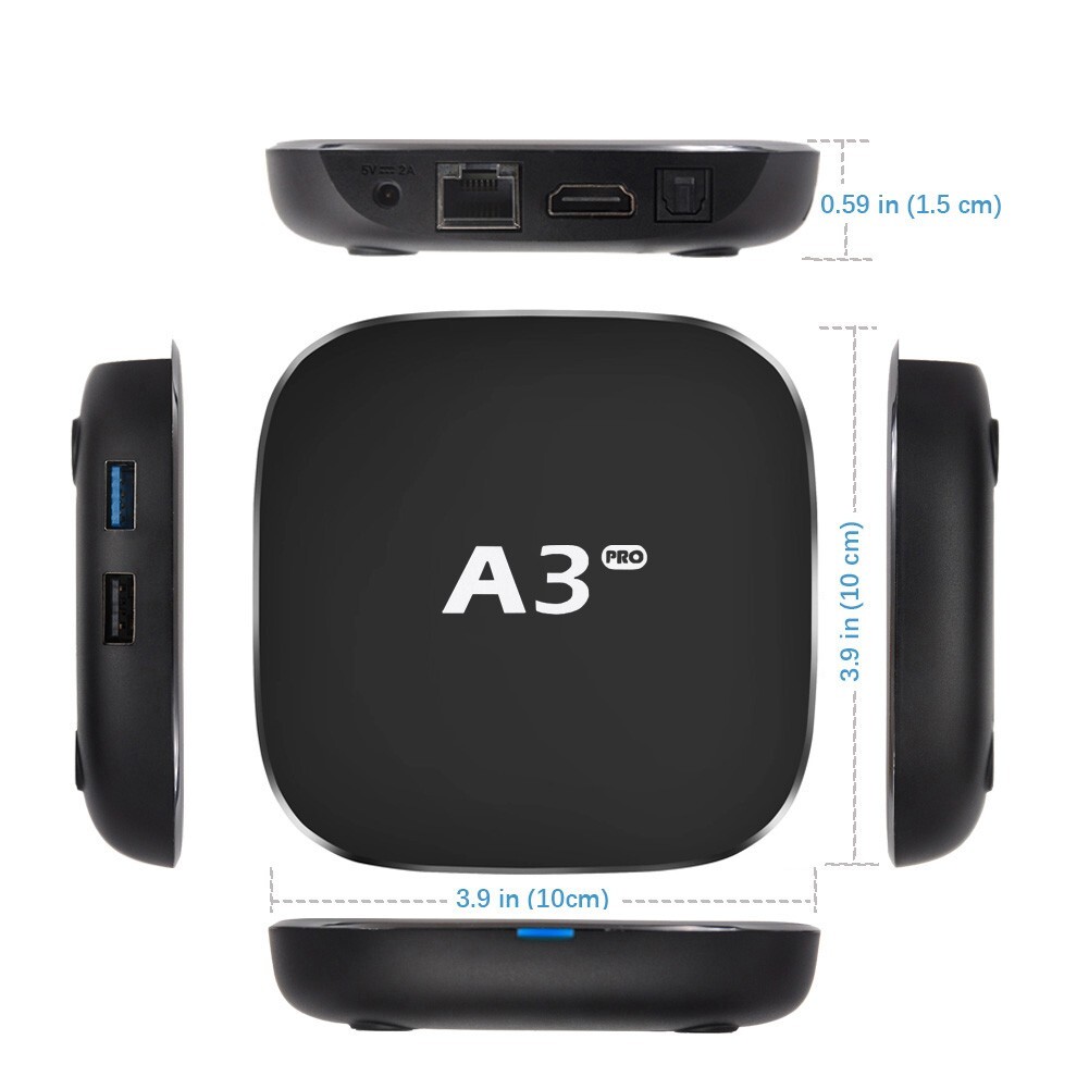 A3 PRO II Chinese TV BOX S905X3 Dual Band Wi-Fi 2G+64G Storage Android OTT
