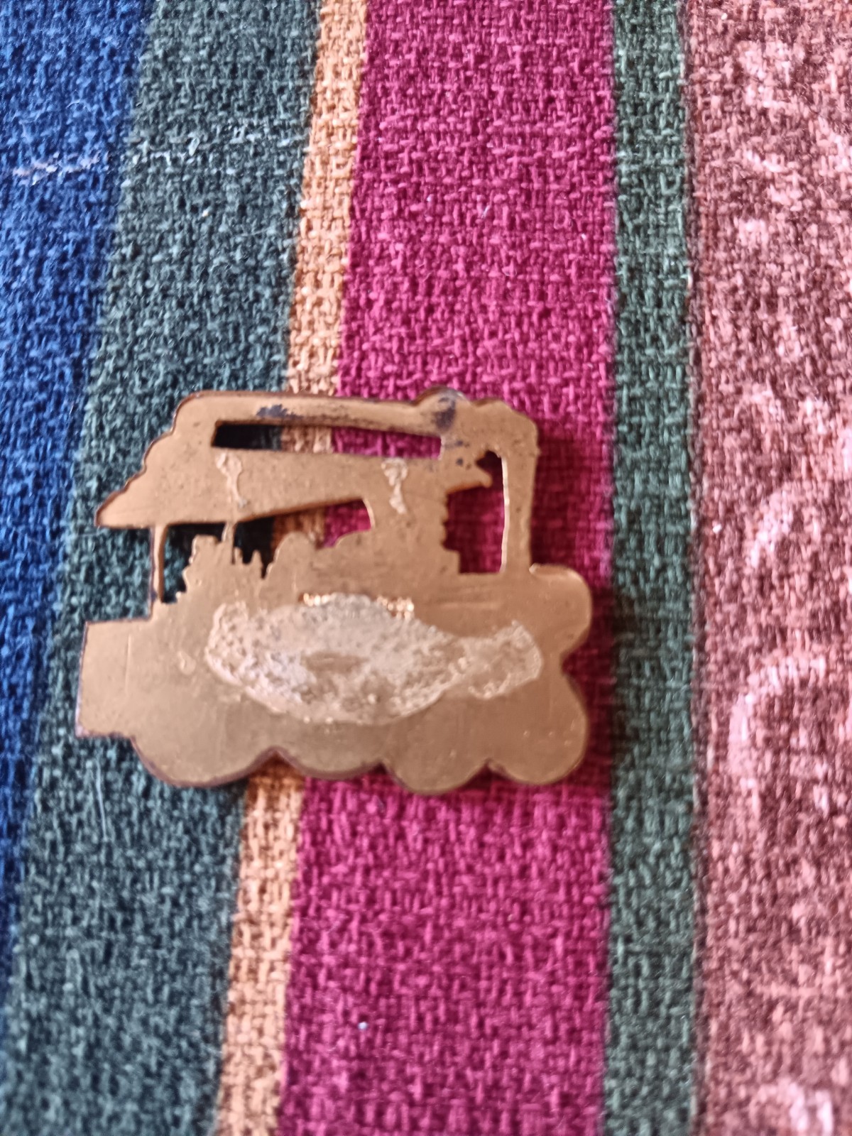 Case Steam Engine Watch Fob Advertisement Promotion Antique