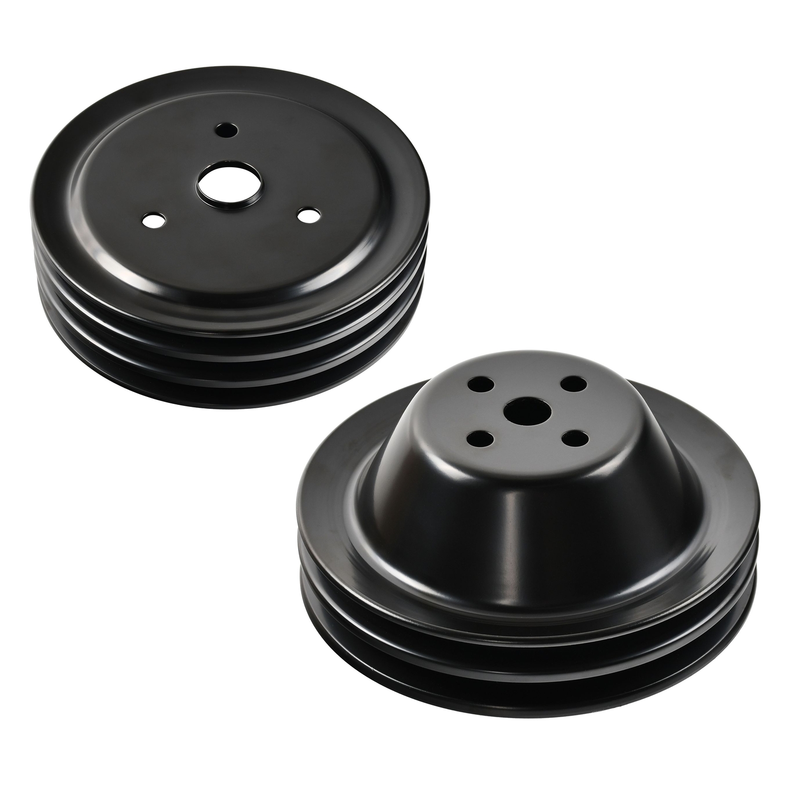 2/3 Groove Short Water Pump Pulley & Crankshaft Pulley for SBC 327 305 350 SWP