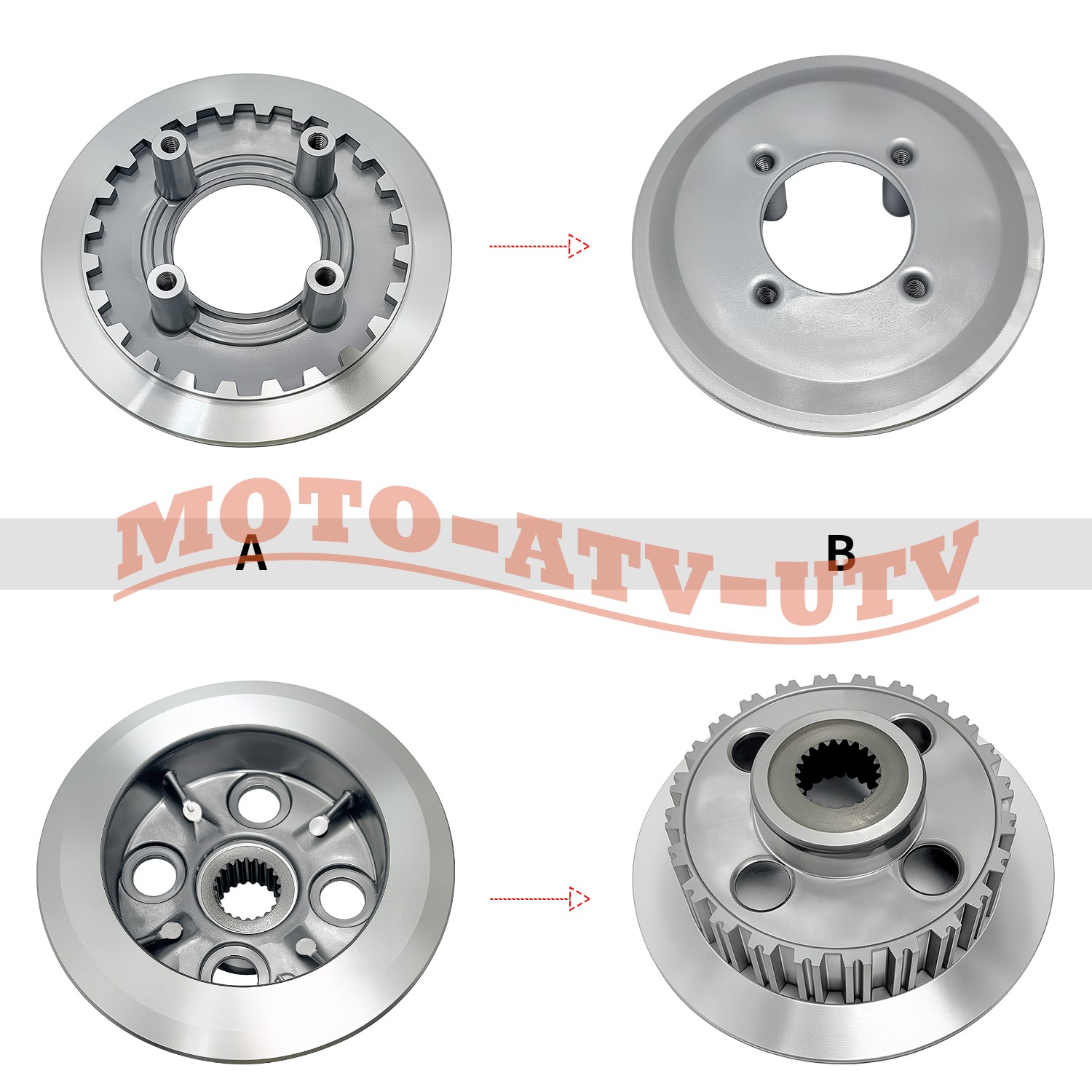 Clutch Friction Plates Assembly Kit For Honda FourTrax 300 TRX300 2x4 1988-2000