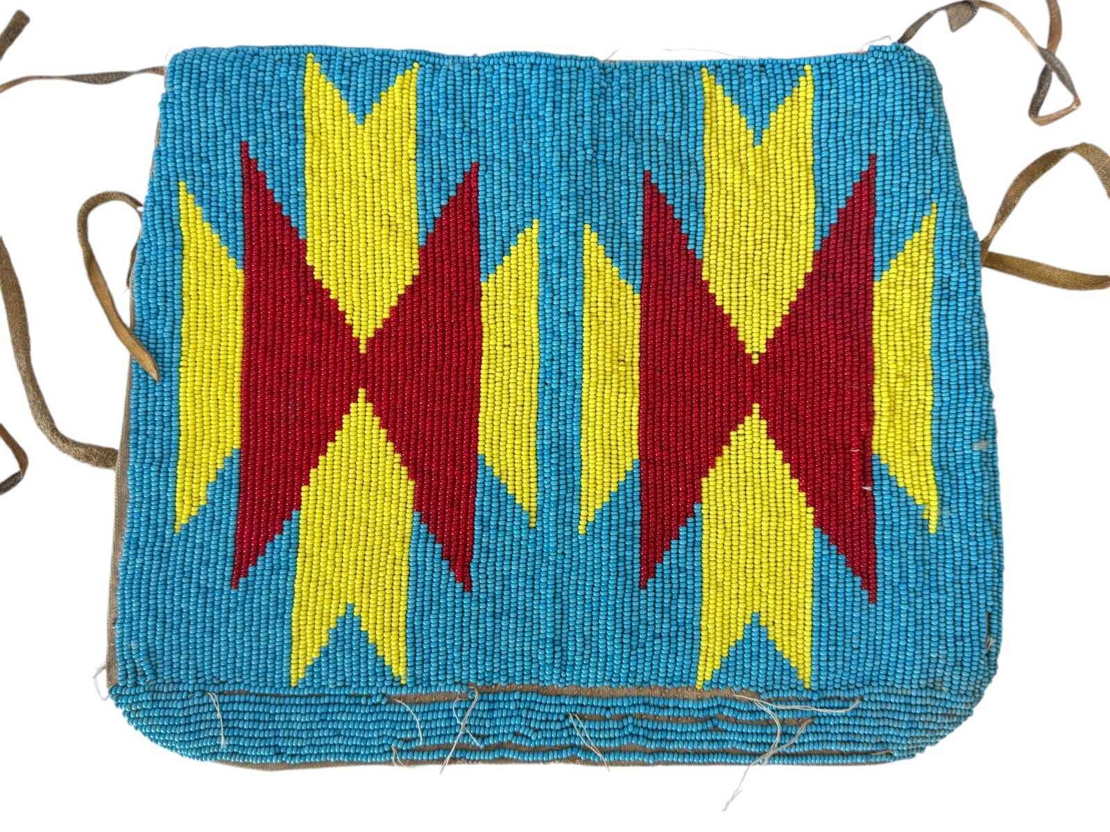 Antique Native American Plains Ceremonial Handmade Beaded Cuffs