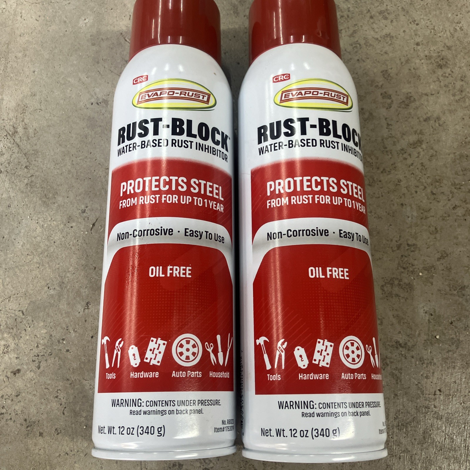 2 RB018 Rust-Block Water-Based Rust Inhibitor, Corrosion Inhibitor, 12 oz