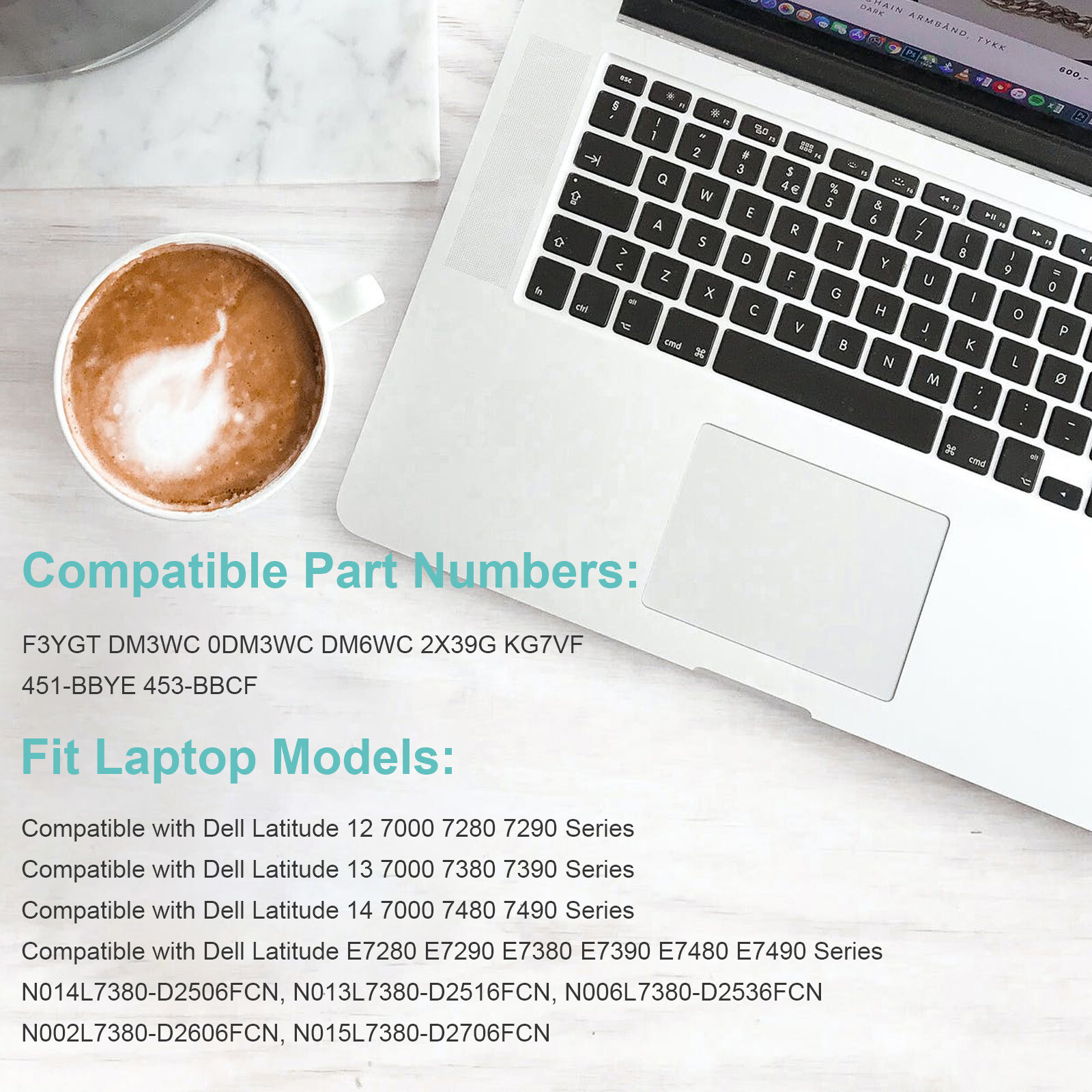 ✅LOT F3YGT Battery For Dell Latitude 12 13 14 E7280 E7480 7480 7490 7380 DM3WC✅