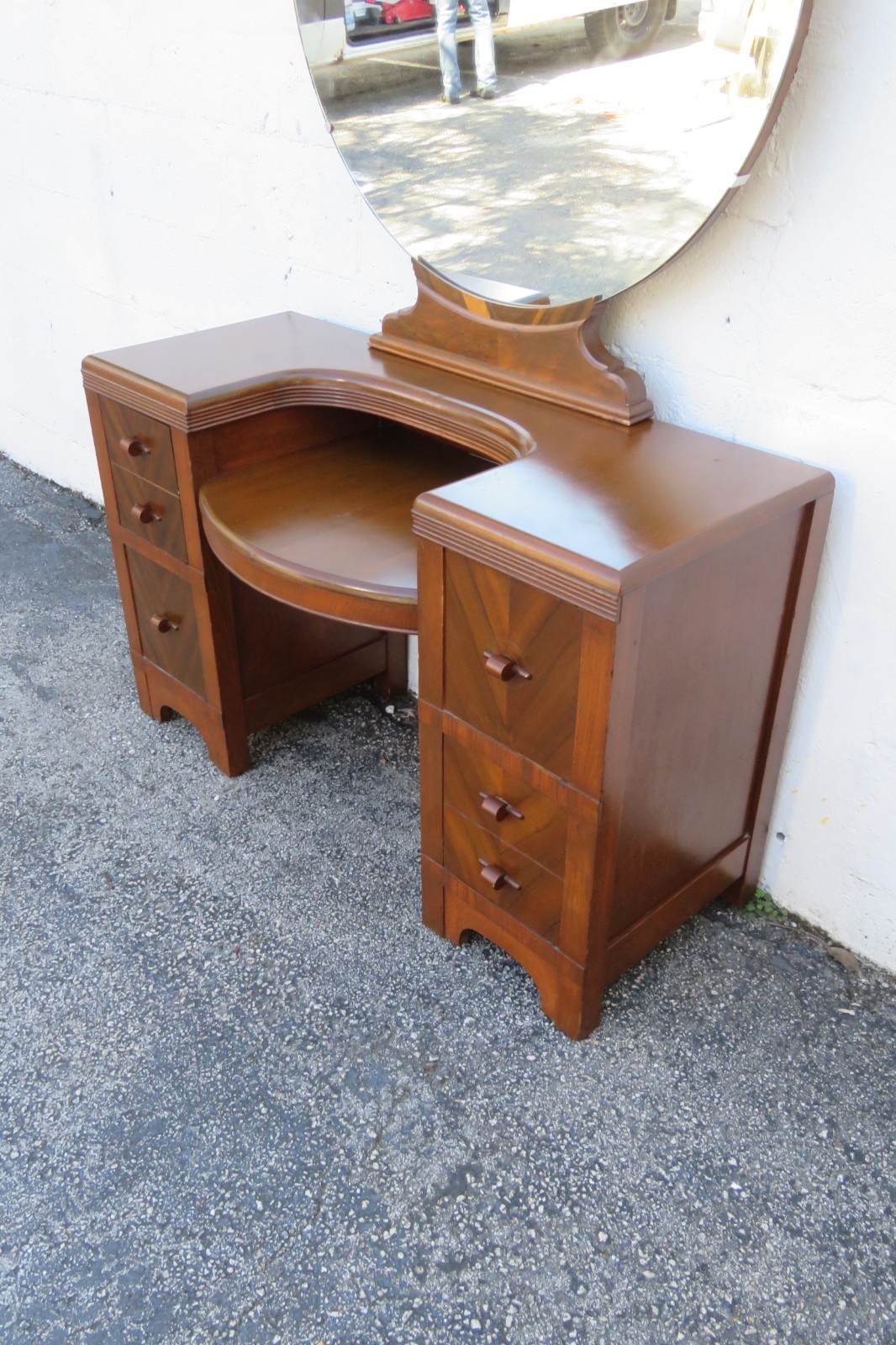 1920s Art Deco Vanity Makeup Table 6157