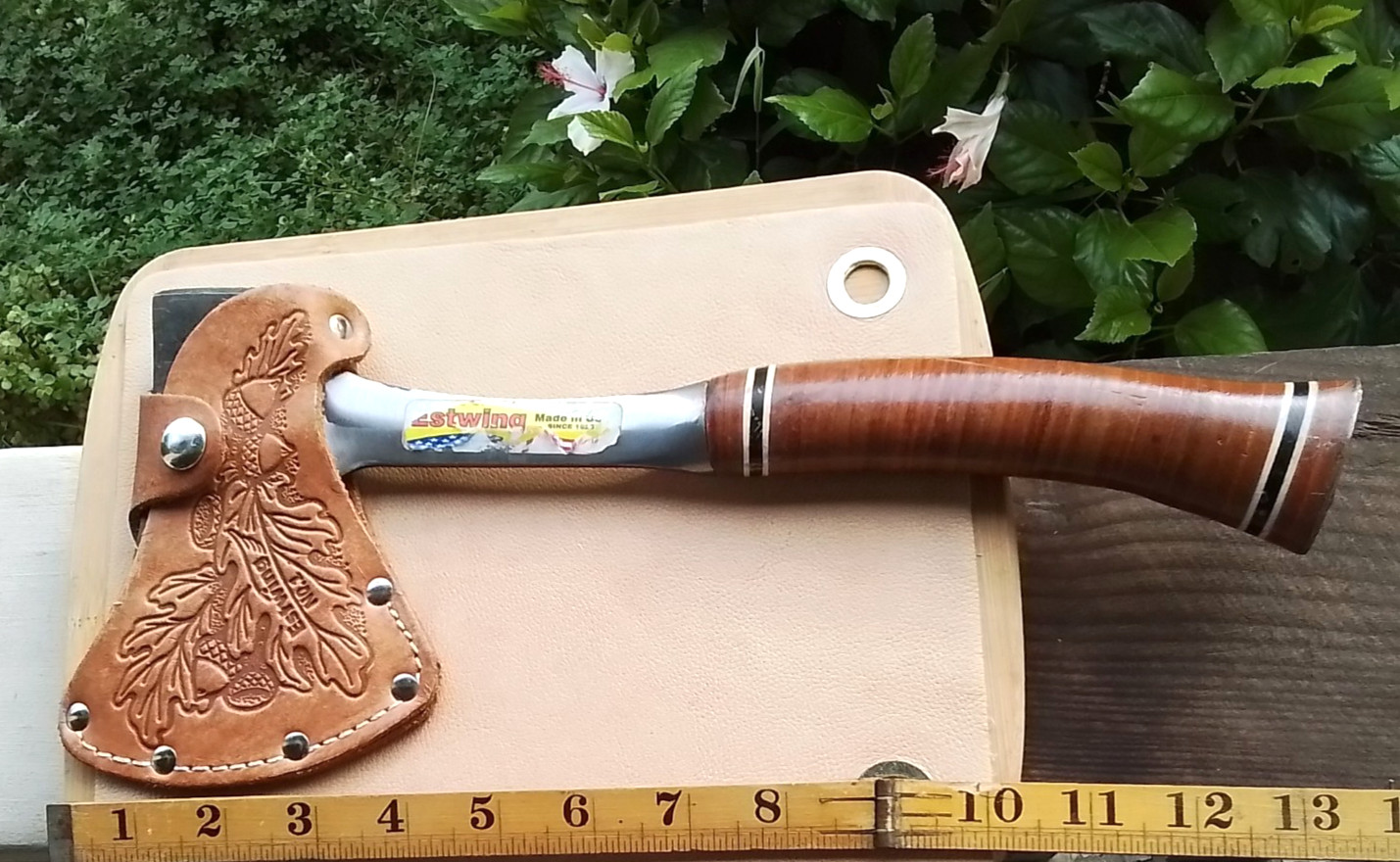 ESTWING 24A Utility Camp AXE/HATCHET 13" w 5.5" Unitary Head 90% Condition