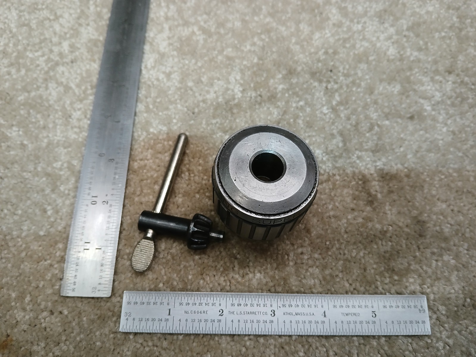 JACOBS 11N BALL BEARING SUPER DRILL CHUCK 0-3/8" 0-10mm CAP JACOBS TAPER #2 JT2