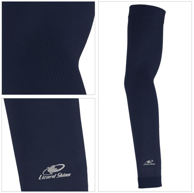 Lizard Skins Knit Compression Arm Sleeve, Various Sizes – Navy Blue