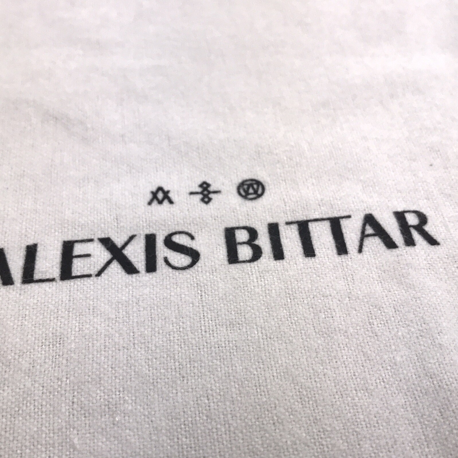 Set of 2 ALEXIS BITTAR Large Jewelry Pouch Drawstring Dust Bag 10”x6.3”