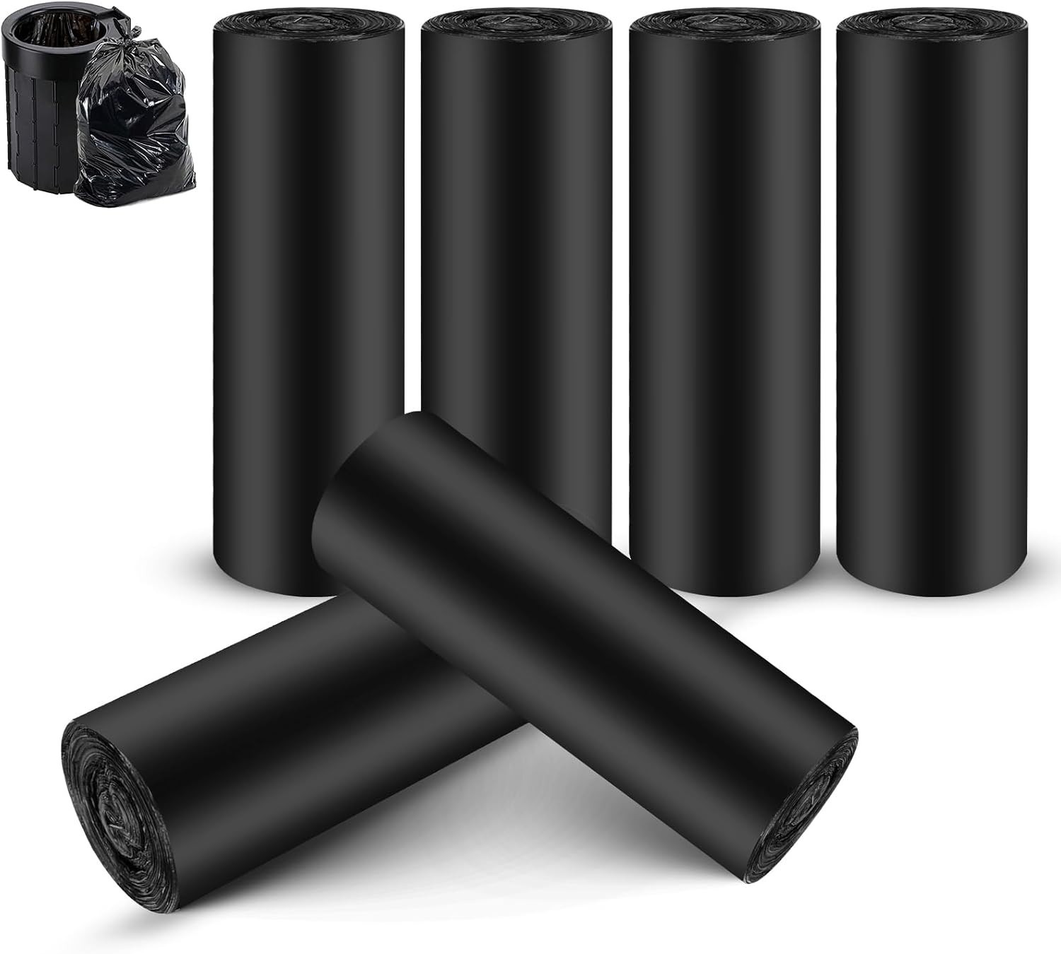 120 Pack Camping Toilet Bags 30L Heavy Duty Portable Waste Liners Black