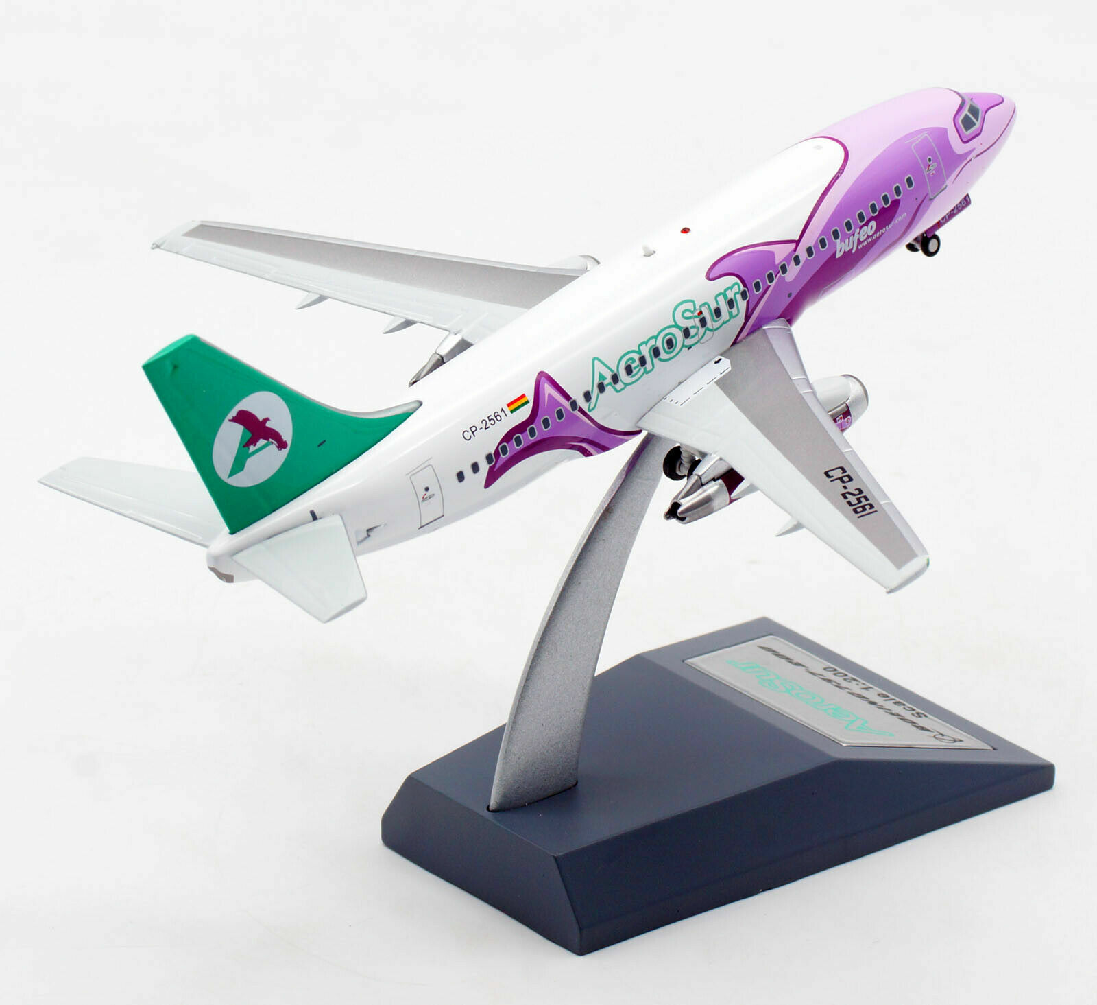 1:200 IF200 Aerosur B737-200 CP-2561 (BUFEO) with stand